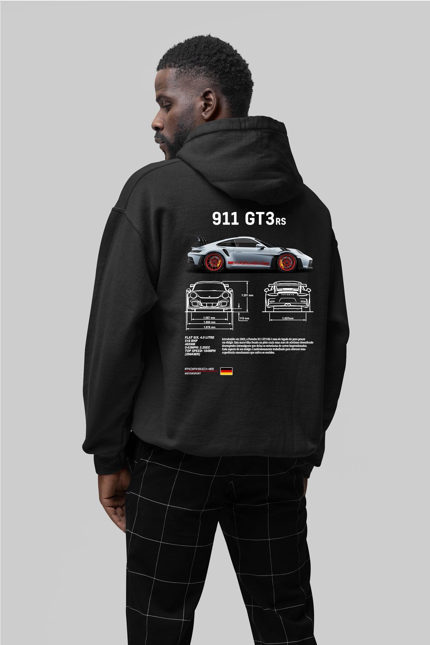 Moletom Com Capuz Porsche 911 GT3 RS - GTSC4 - Loja GTS Customs