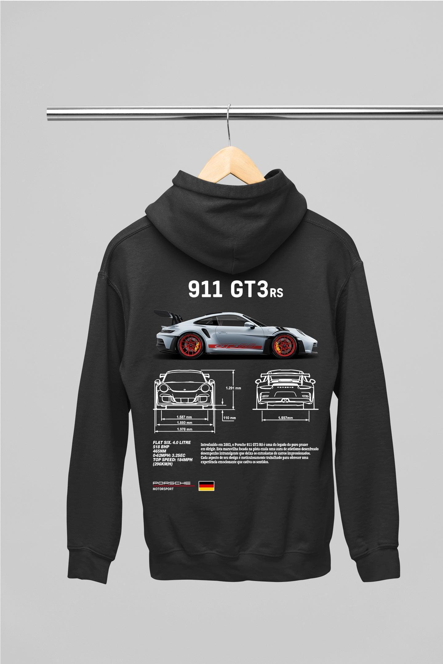 Moletom Com Capuz Porsche 911 GT3 RS - GTSC4 - Loja GTS Customs