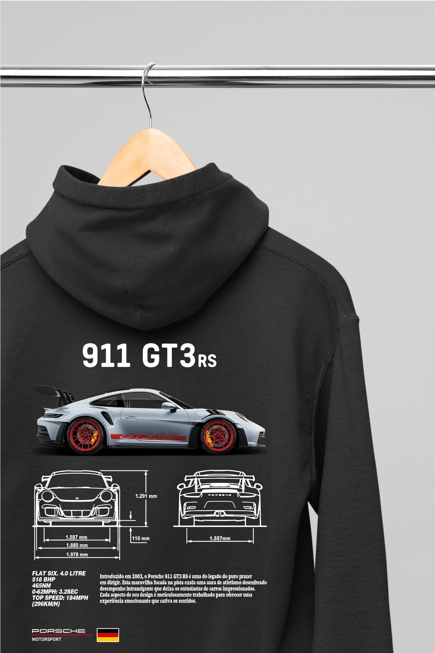 Moletom Com Capuz Porsche 911 GT3 RS - GTSC4 - Loja GTS Customs
