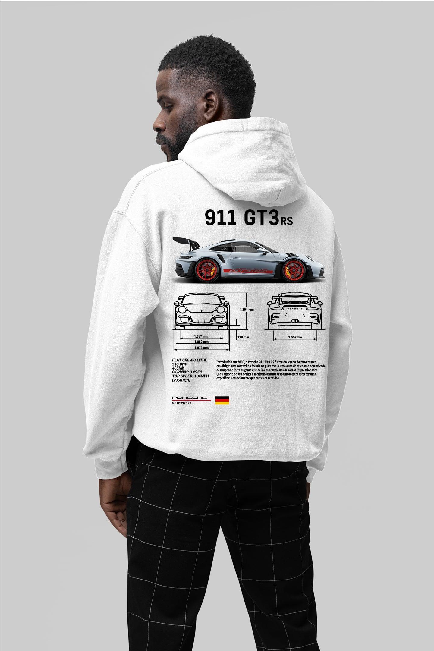 Moletom Com Capuz Porsche 911 GT3 RS - GTSC4 - Loja GTS Customs
