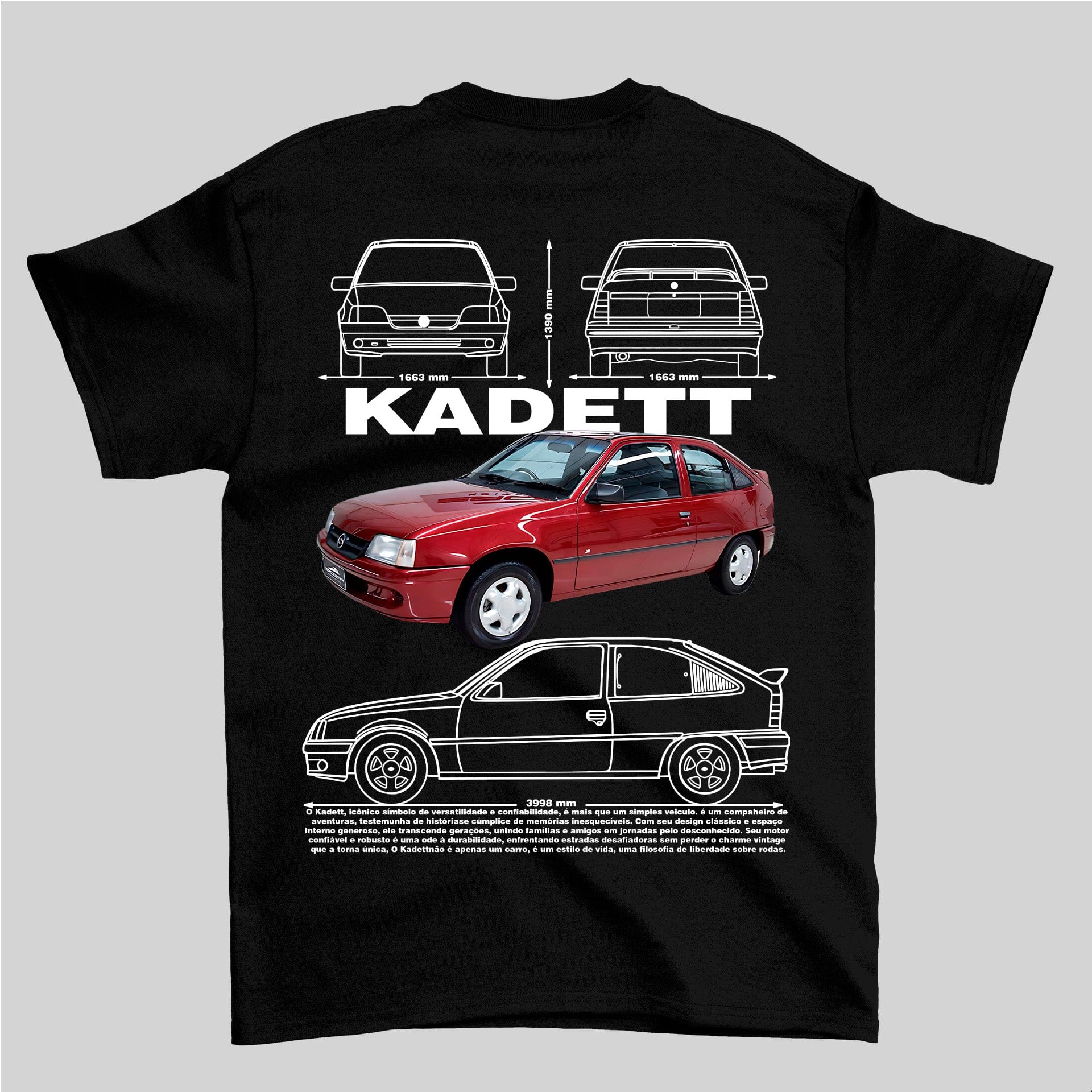 Camiseta Chevrolet Kadett - GTS115 - Loja GTS Customs