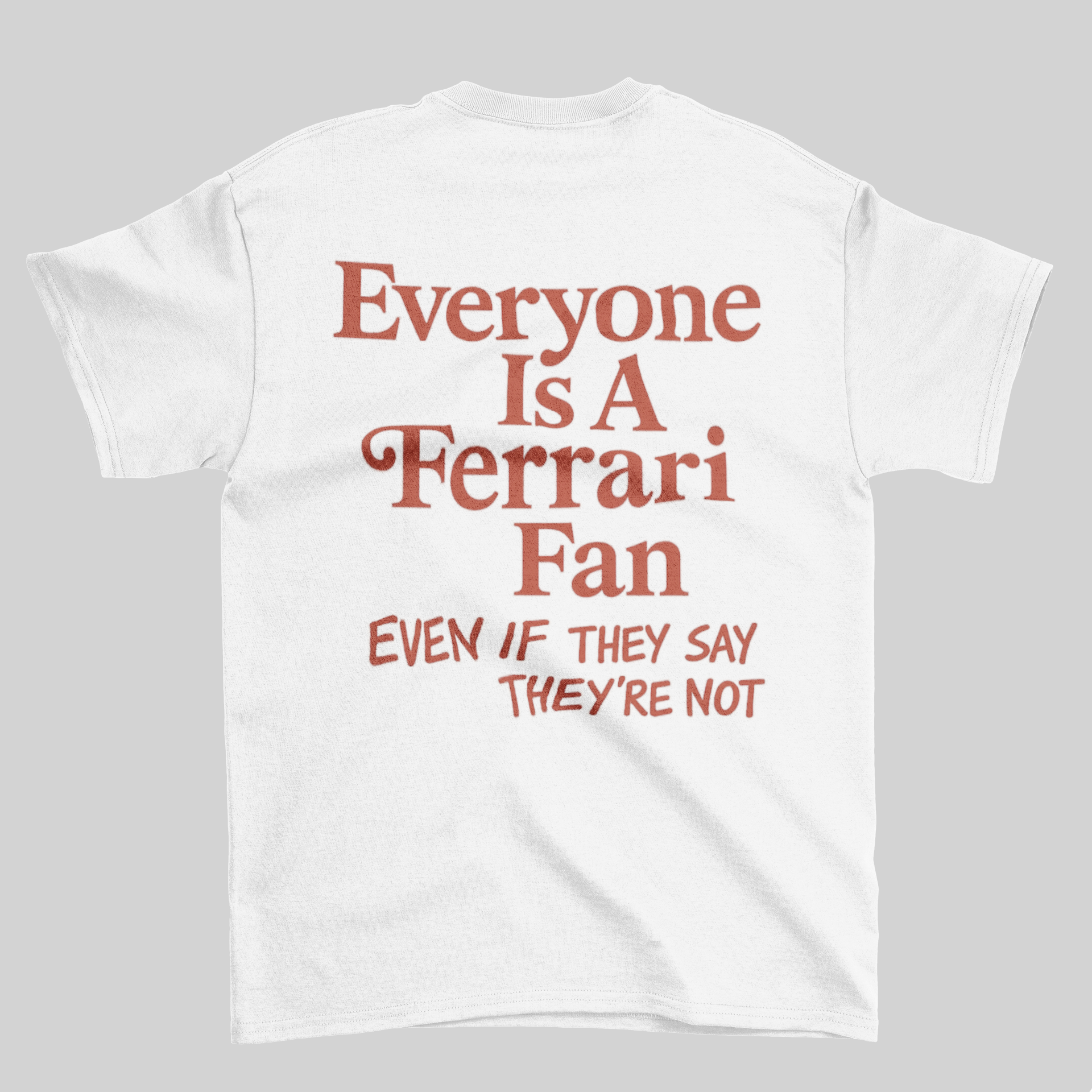 Camiseta Everyone Ferrari Fan - GTS132 - Loja GTS Customs