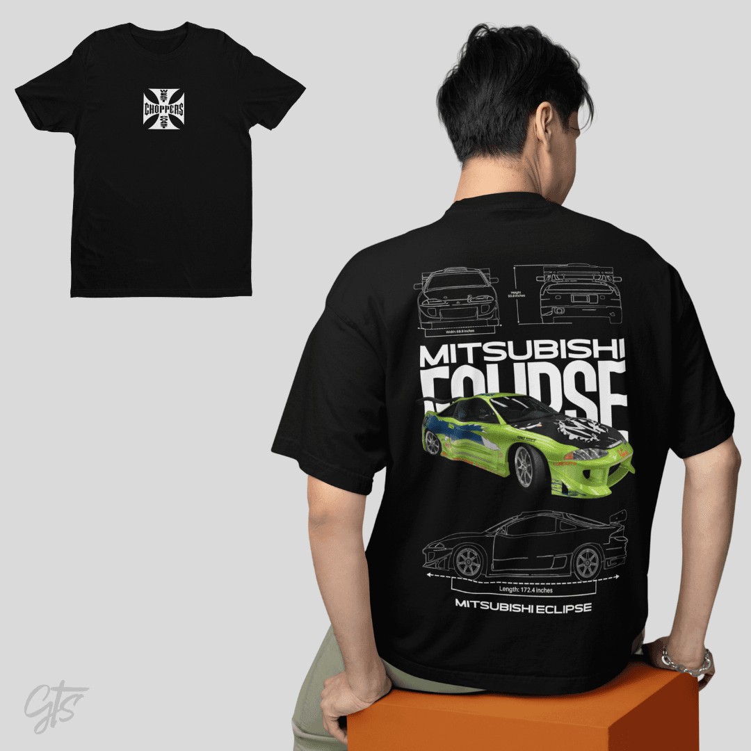 Camiseta do Brian + Mitsubishi Eclipse Velozes e Furiosos - GTS60-C - Loja GTS Customs