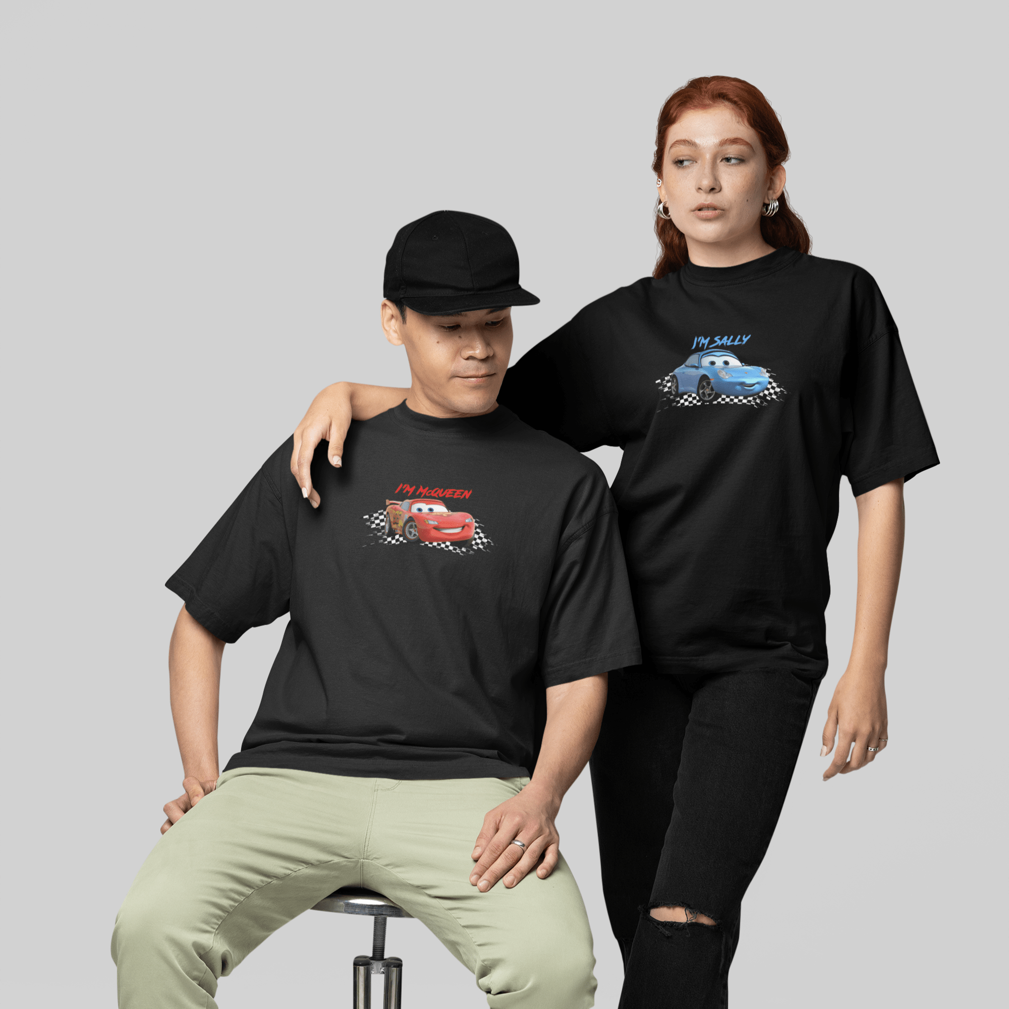 Kit Casal Camisetas Mcqueen + Sally - GTSK2 - Loja GTS Customs