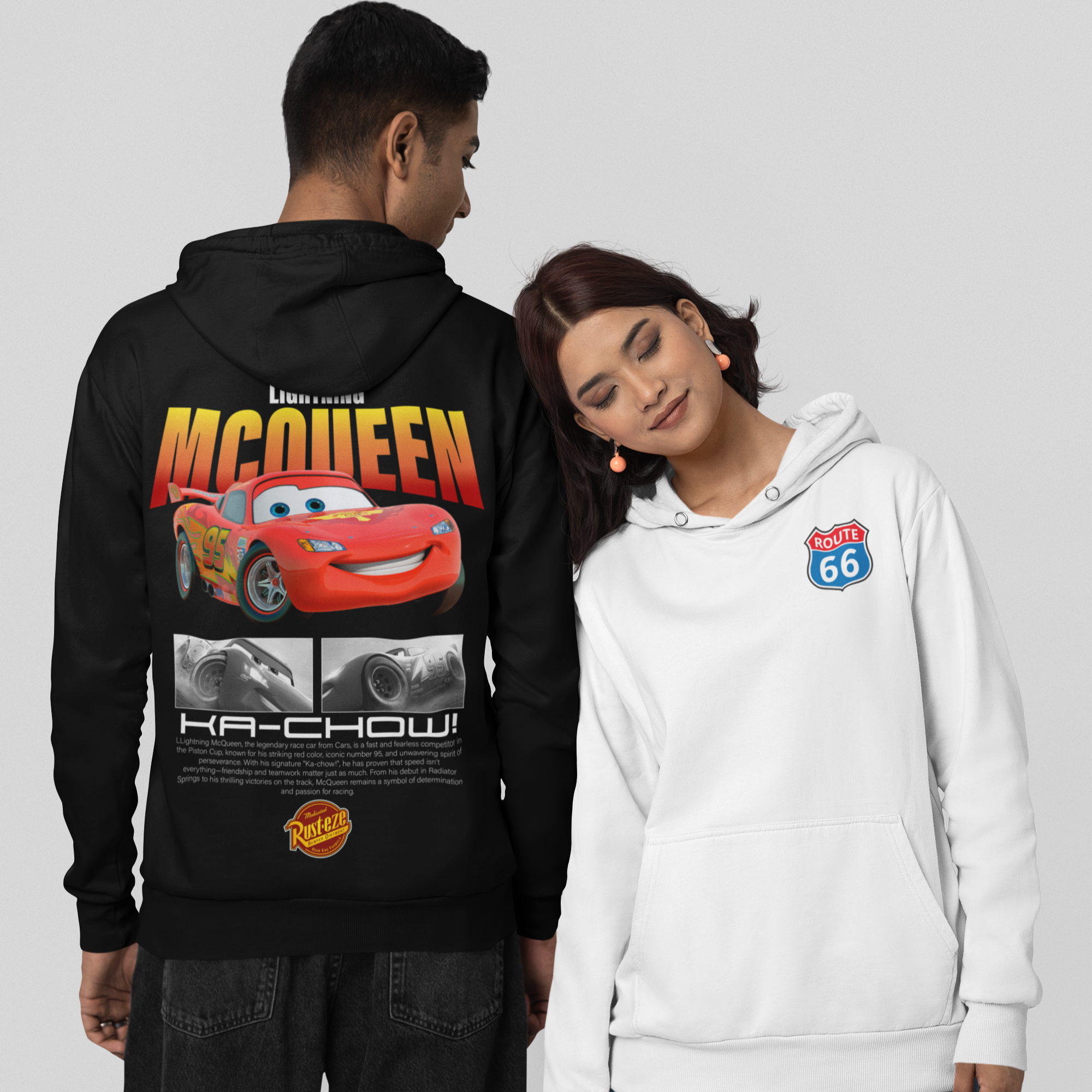 Kit Casal Moletom Mcqueen + Sally - GTSM1 - Loja GTS Customs