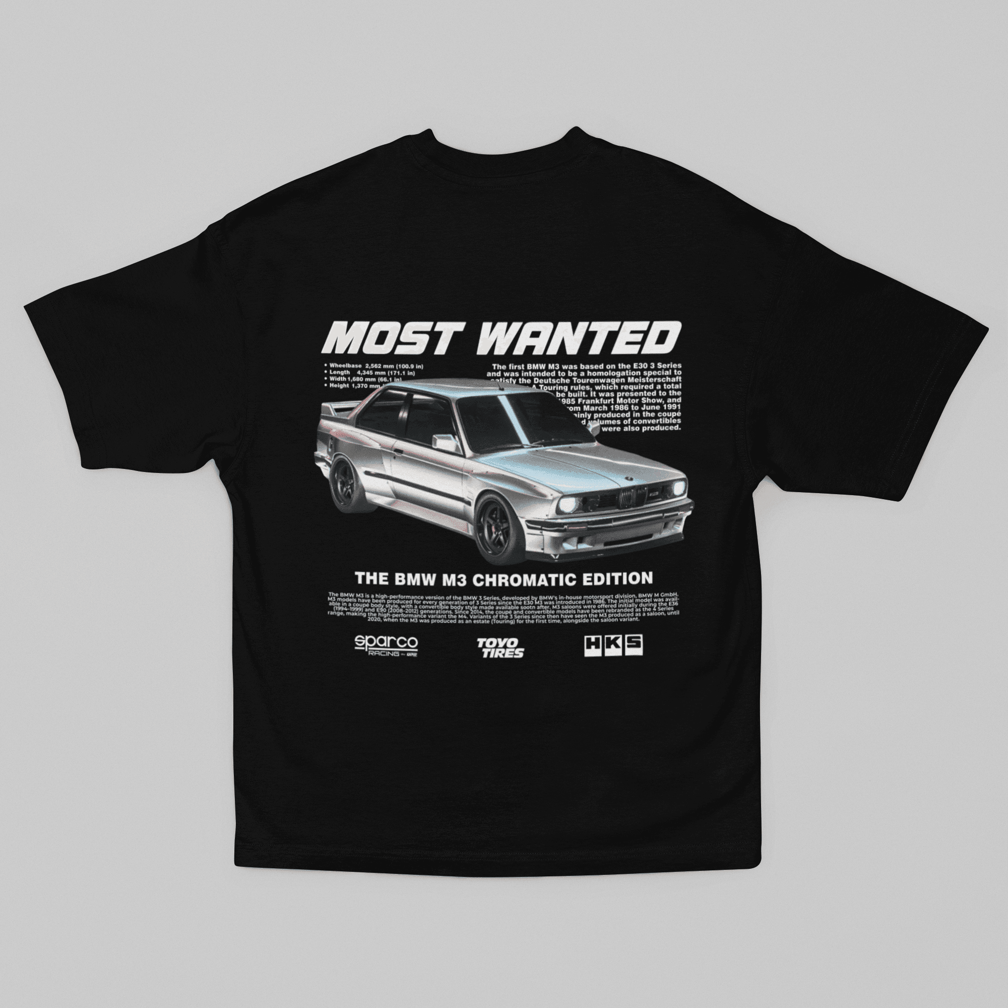 Camiseta Oversized BMW M3 Most Wanted - GTSO28 - Loja GTS Customs
