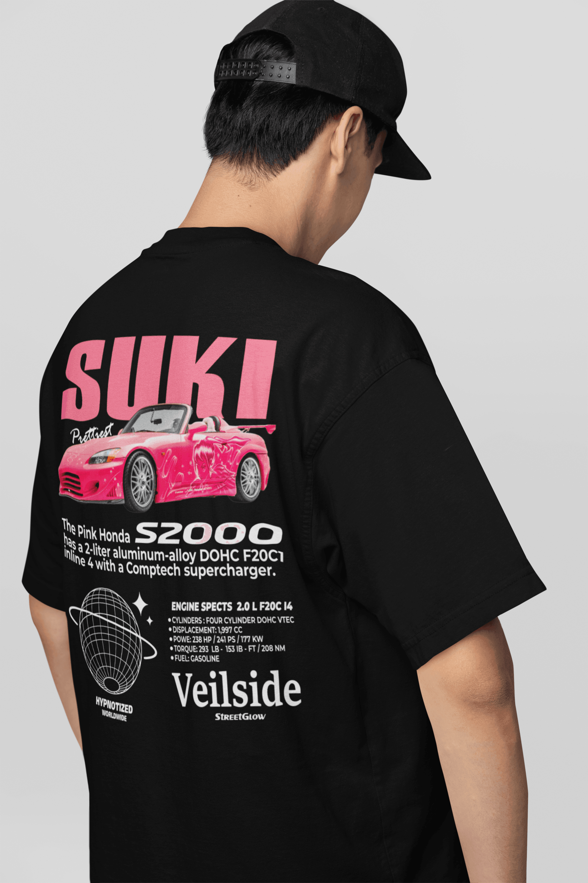 Camiseta do Brian + Suki Honda S2000 do Velozes e Furiosos - GTS60-B - Loja GTS Customs