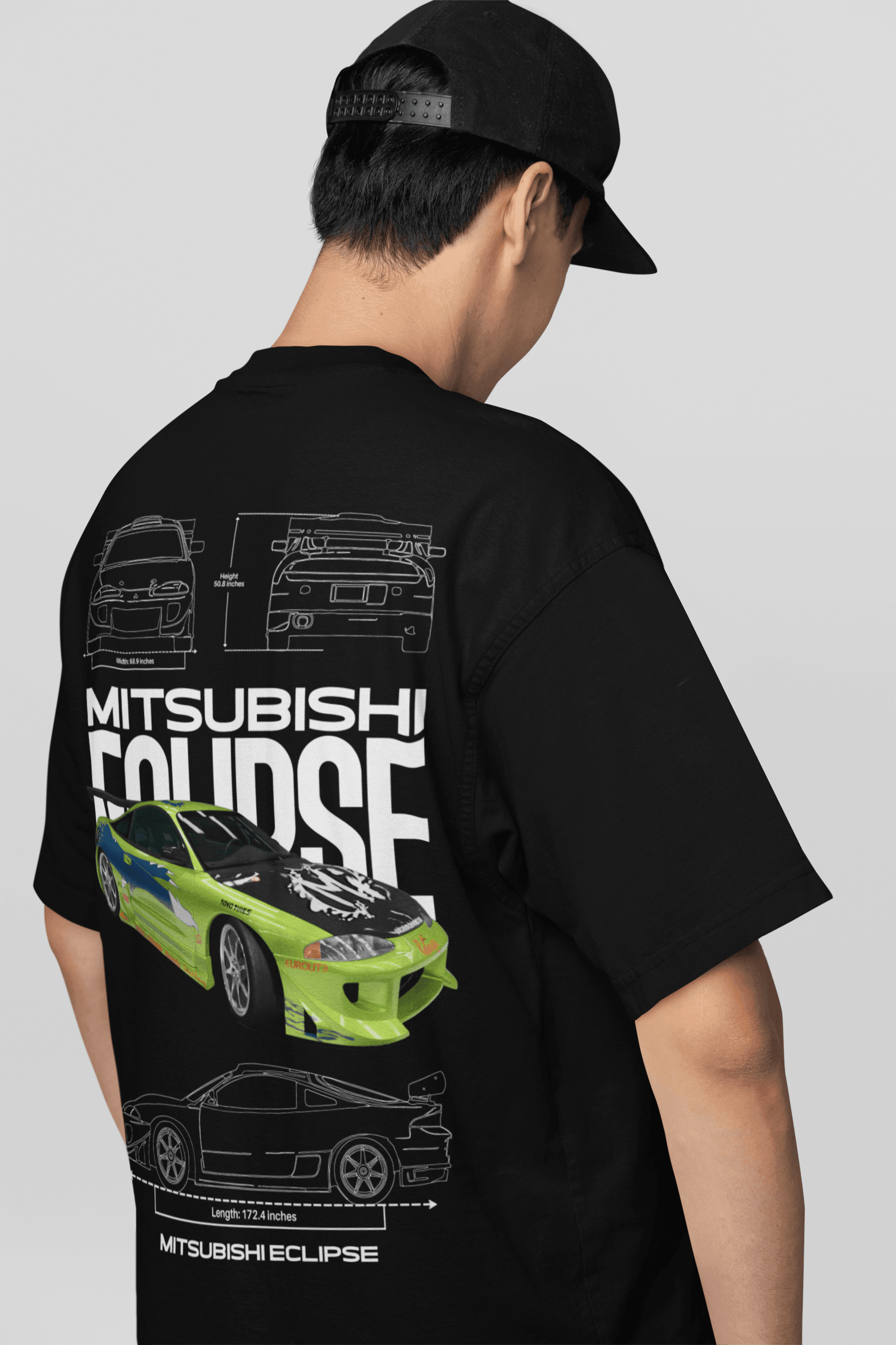 Camiseta do Brian + Mitsubishi Eclipse Velozes e Furiosos - GTS60-C - Loja GTS Customs