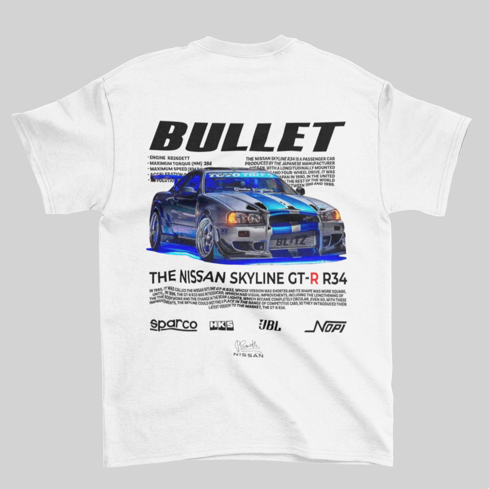 Camiseta do Brian + Skyline GT-R Velozes e Furiosos - GTS60-D - Loja GTS Customs
