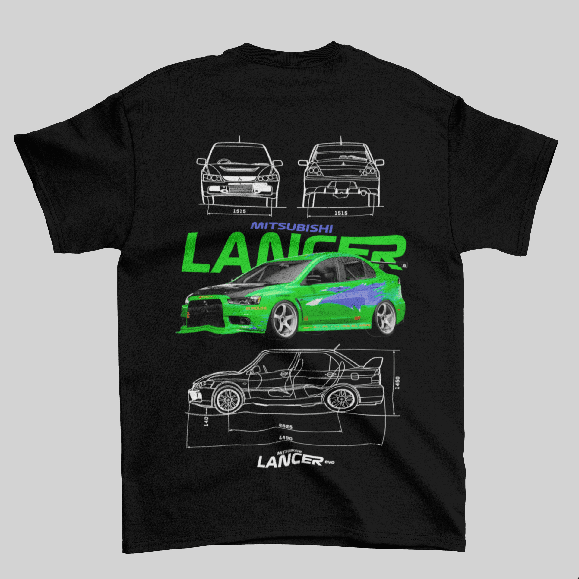 Camiseta do Brian + Lancer Velozes e Furiosos - GTS60-F - Loja GTS Customs