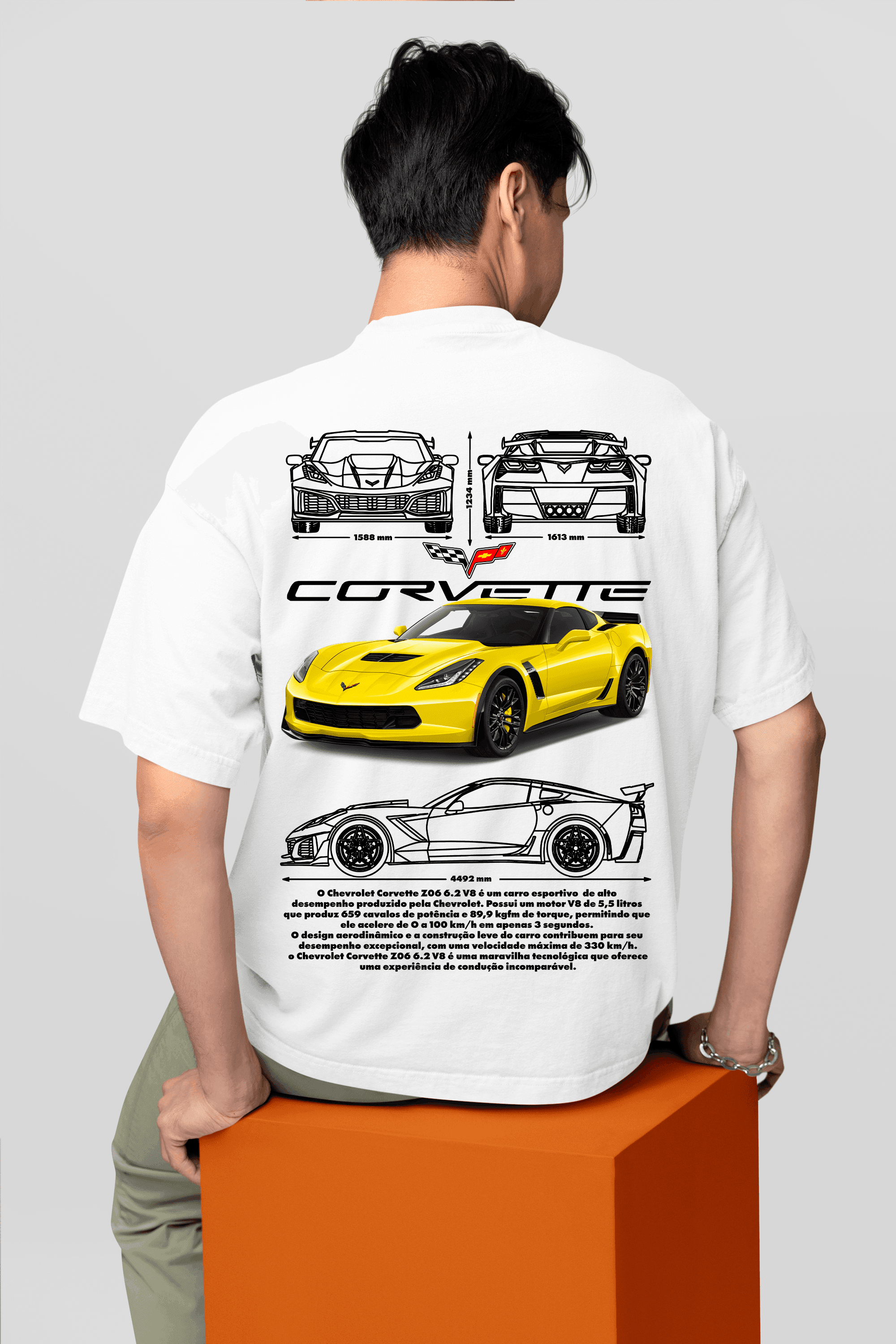 Camiseta Chevrolet Corvette Z06 - GTS93 - Loja GTS Customs
