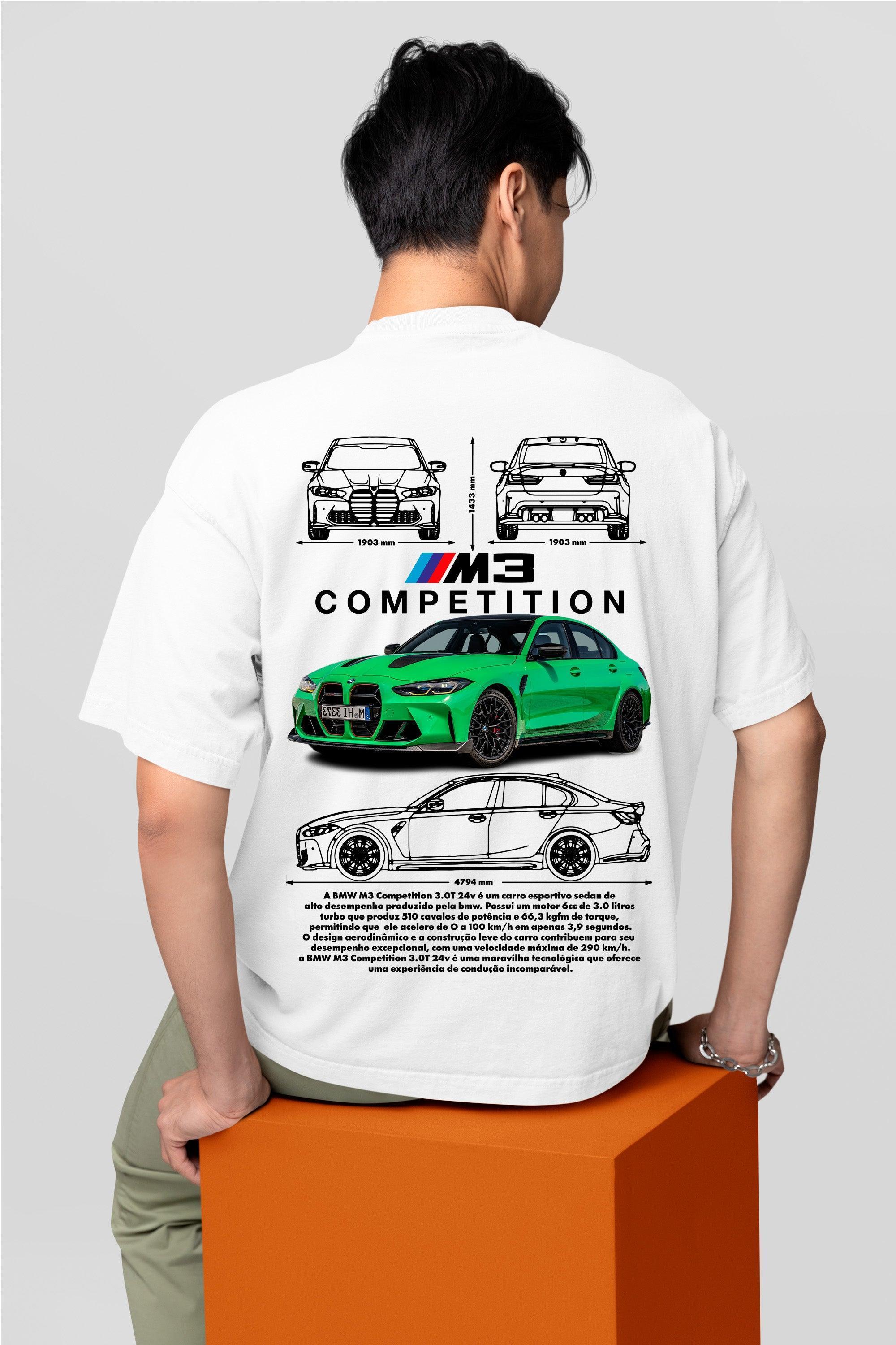 Camiseta BMW M3 Competition - GTS106 - Loja GTS Customs