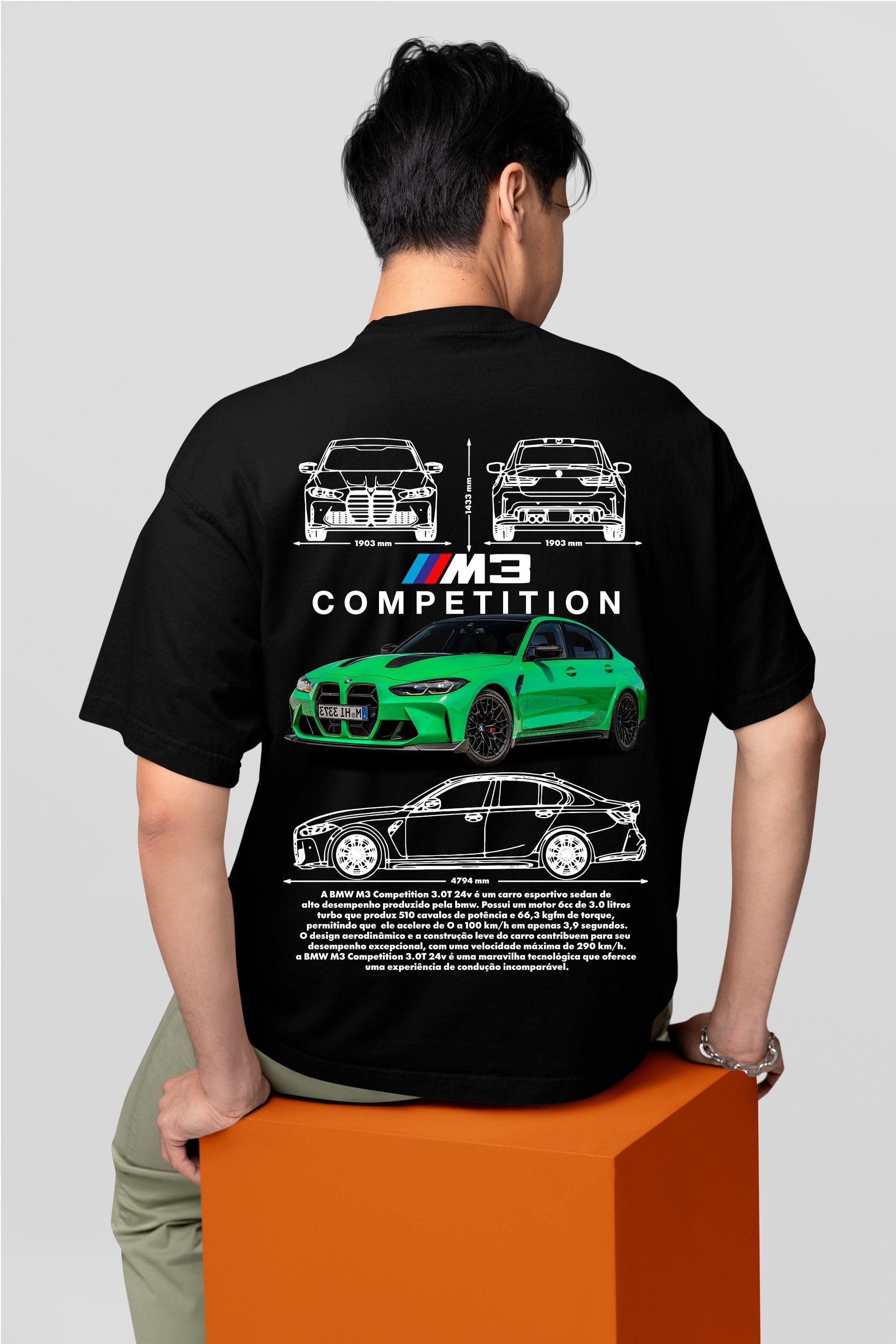 Camiseta BMW M3 Competition - GTS106 - Loja GTS Customs