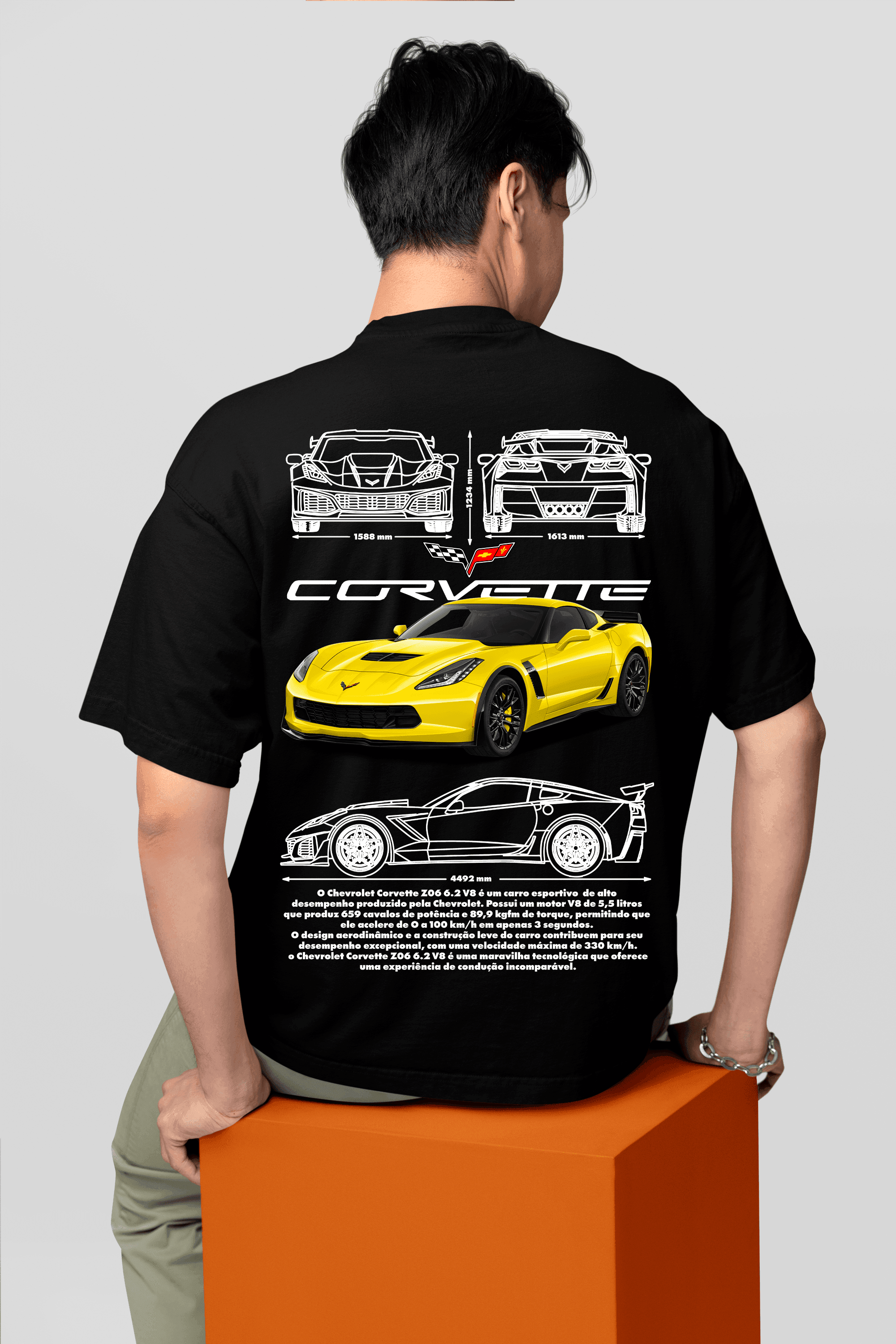 Camiseta Chevrolet Corvette Z06 - GTS93 - Loja GTS Customs