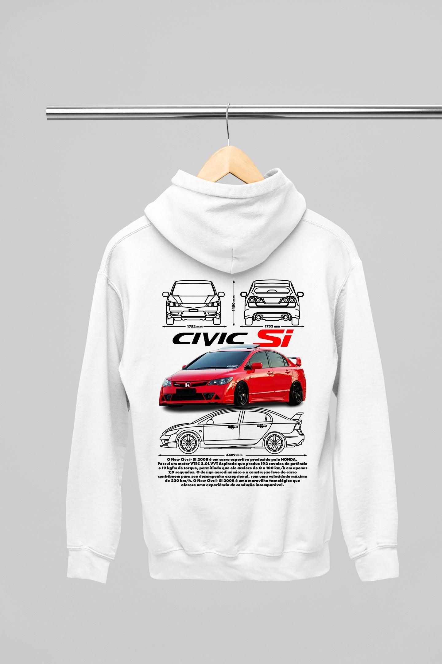 Moletom com Capuz Honda Civic - GTSC9 - Loja GTS Customs