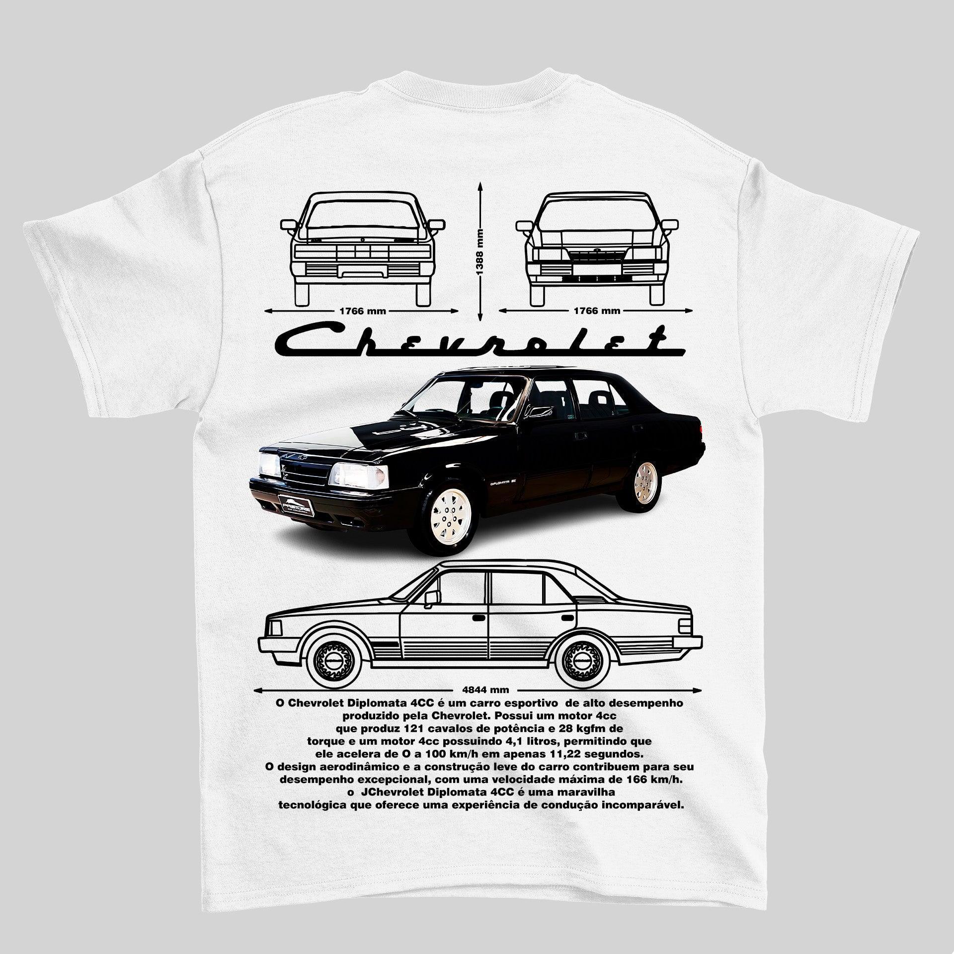 Camiseta Chevrolet Opala Diplomata - GTS99 - Loja GTS Customs