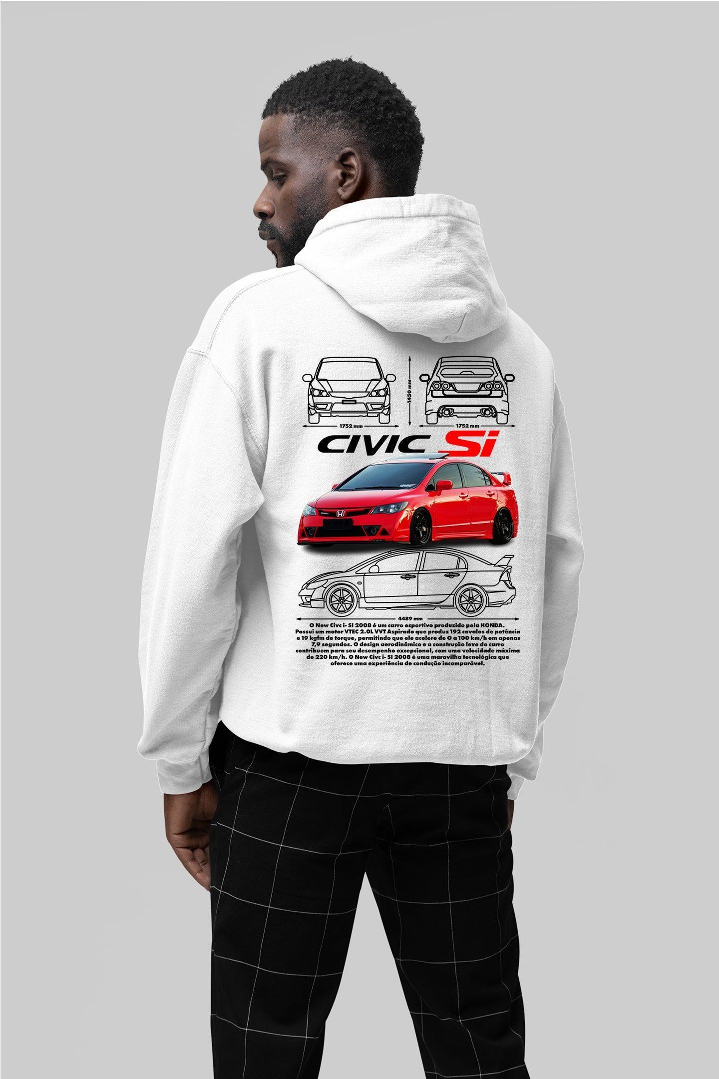 Moletom com Capuz Honda Civic - GTSC9 - Loja GTS Customs