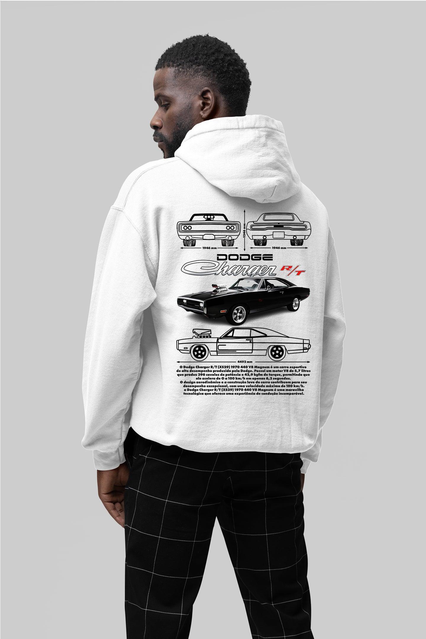 Moletom com Capuz Dodge Charger R/T Toretto - GTSC10 - Loja GTS Customs