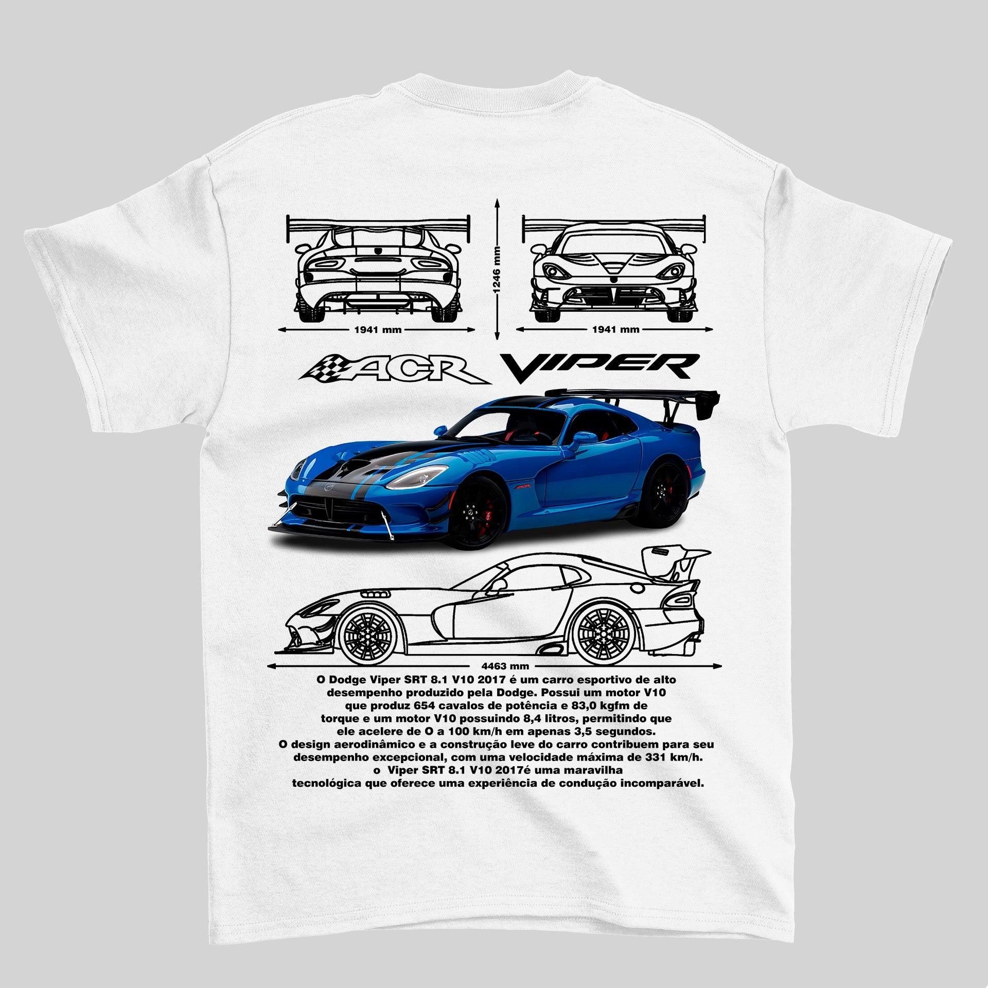 Camiseta Dodge Viper SRT - GTS107 - Loja GTS Customs
