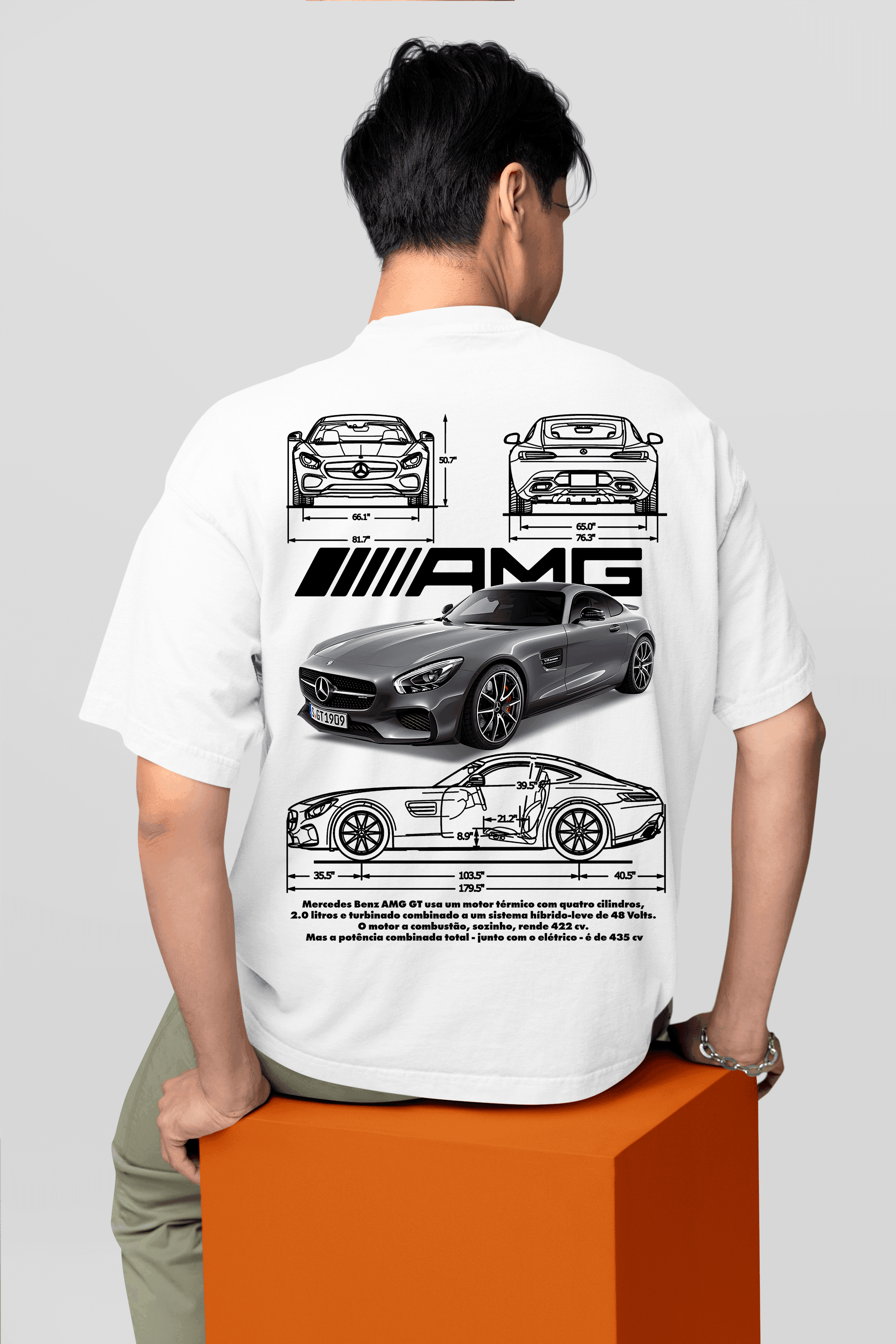 Camiseta Mercedes Benz AMG GT - GTS103 - Loja GTS Customs
