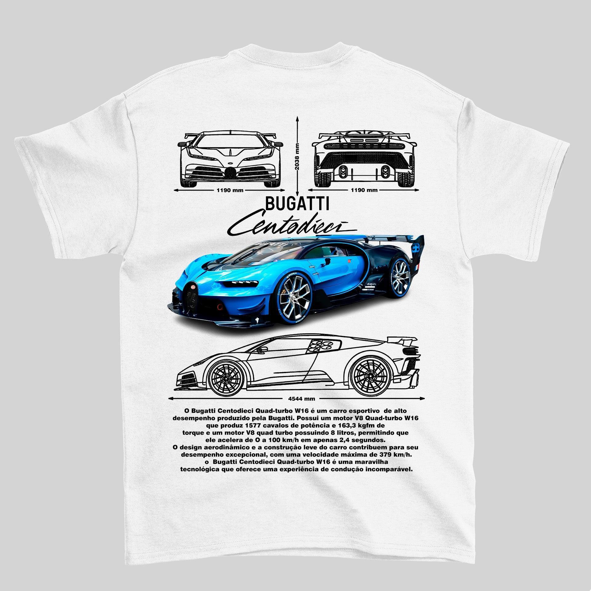 Camiseta Bugatti Centodieci - GTS95 - Loja GTS Customs