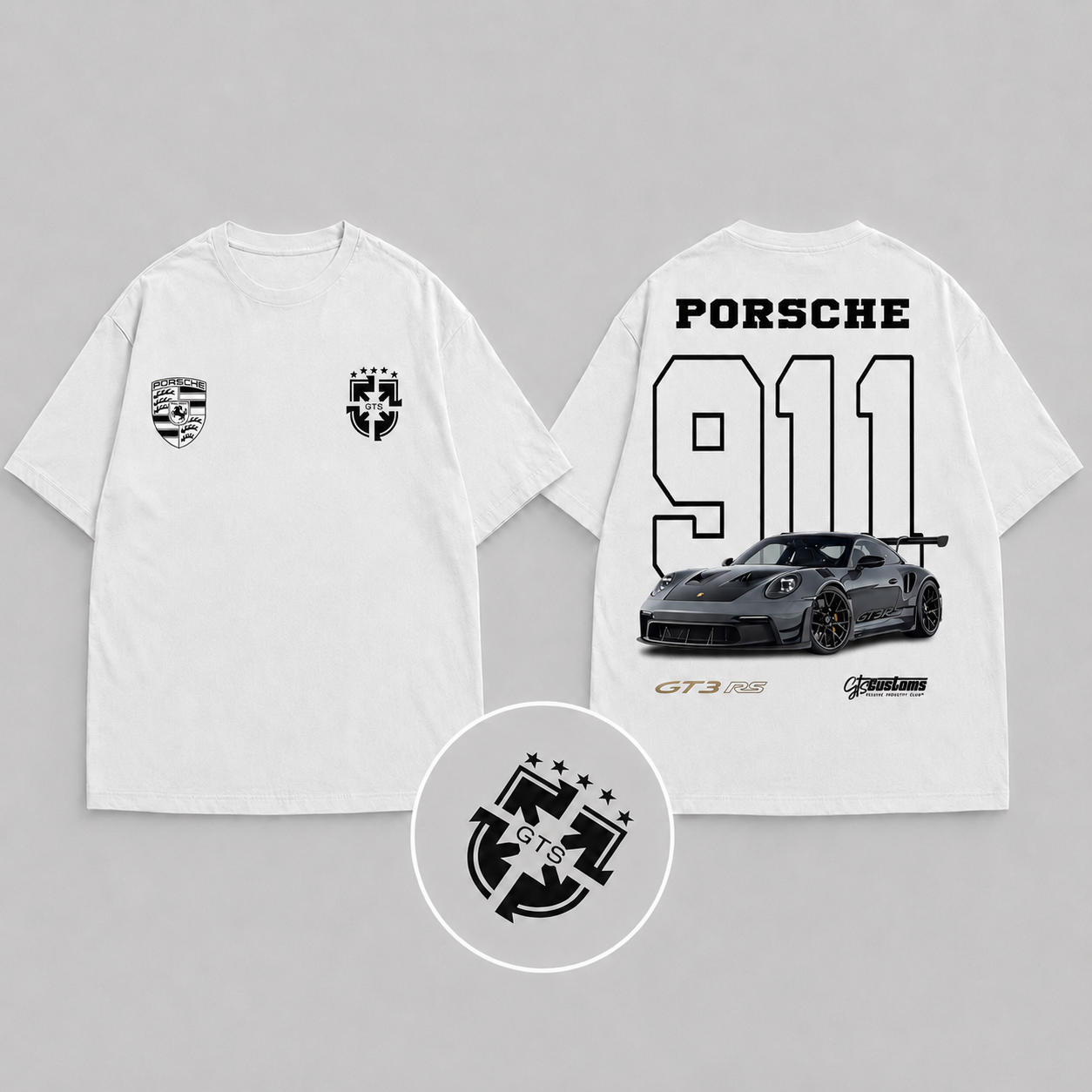 Camiseta Oversized Brasil - Porsche 911 GT3 RS