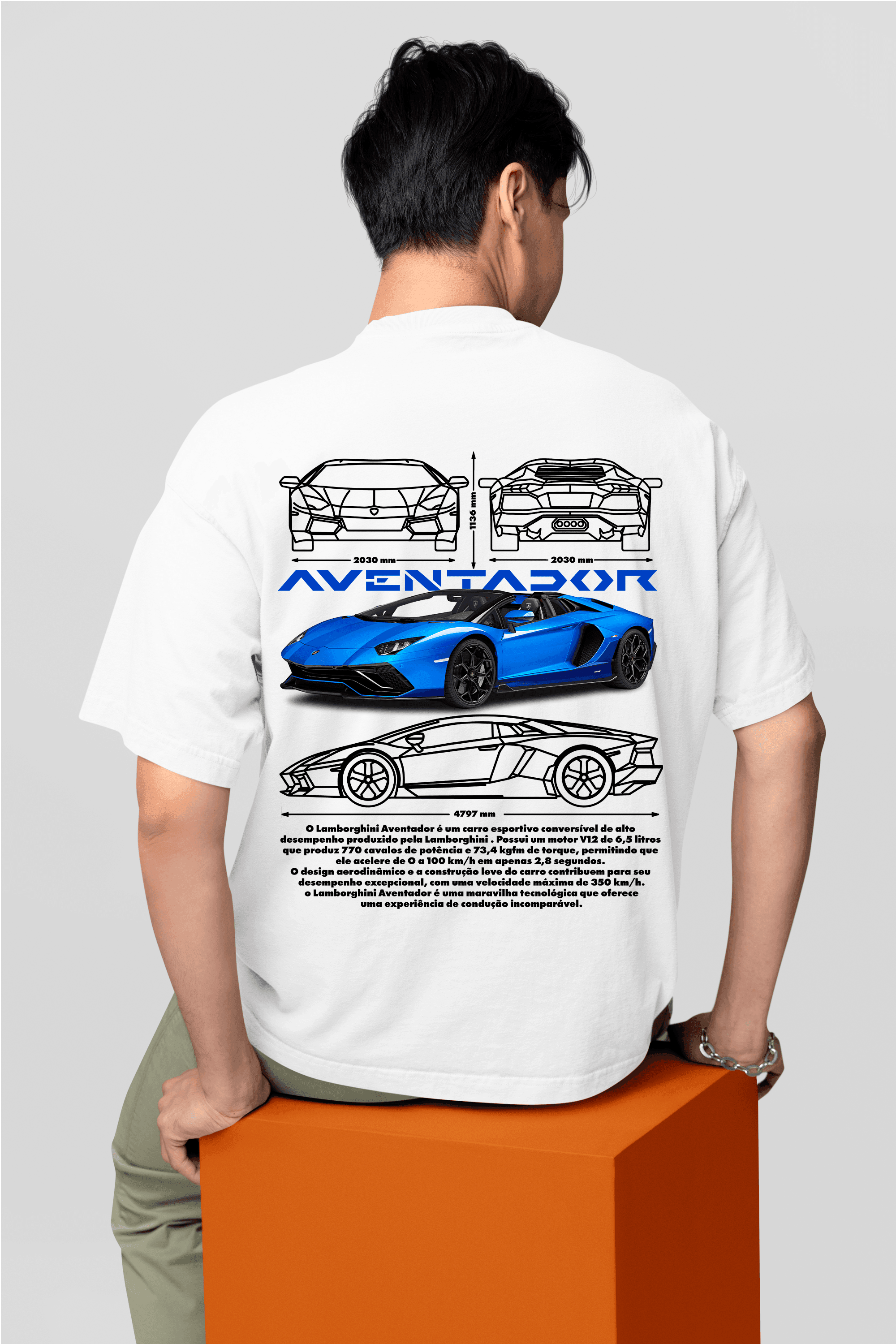 Camiseta Lamborghini Aventador - GTS101 - Loja GTS Customs