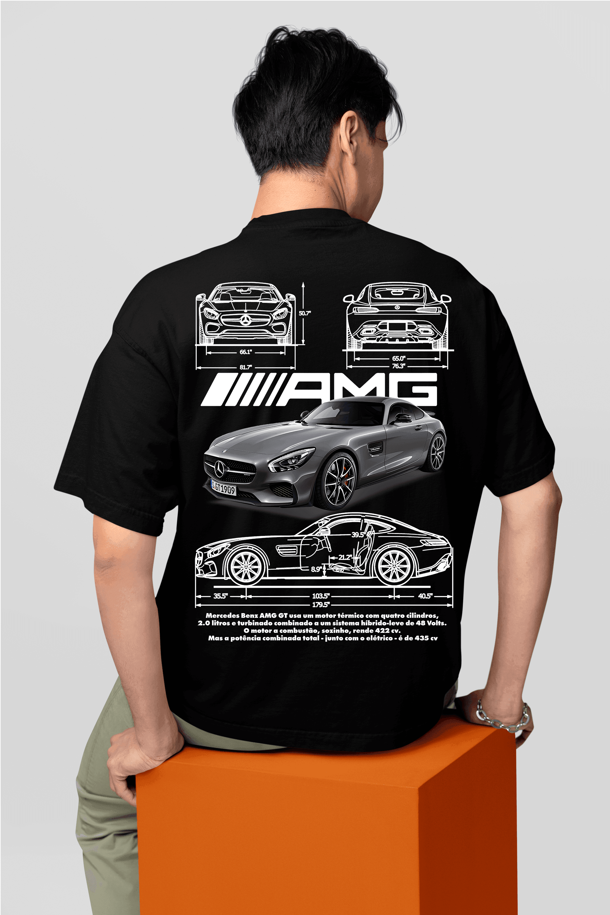 Camiseta Mercedes Benz AMG GT - GTS103 - Loja GTS Customs