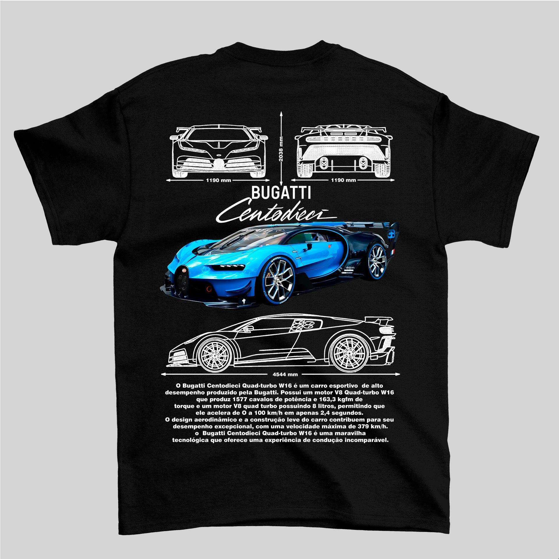 Camiseta Bugatti Centodieci - GTS95 - Loja GTS Customs