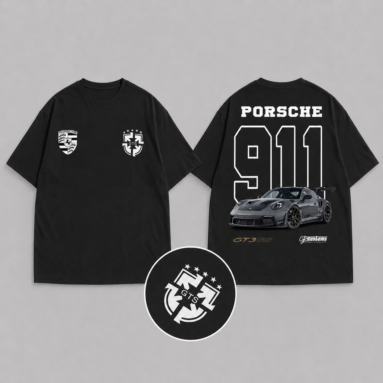 Camiseta Oversized Brasil - Porsche 911 GT3 RS