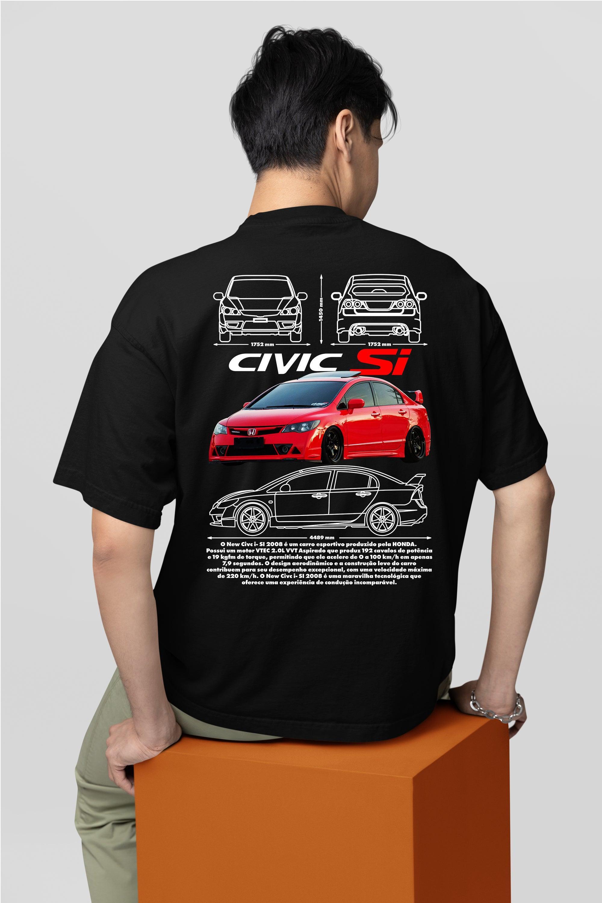 Camiseta Honda Civic SI - GTS73 - Loja GTS Customs