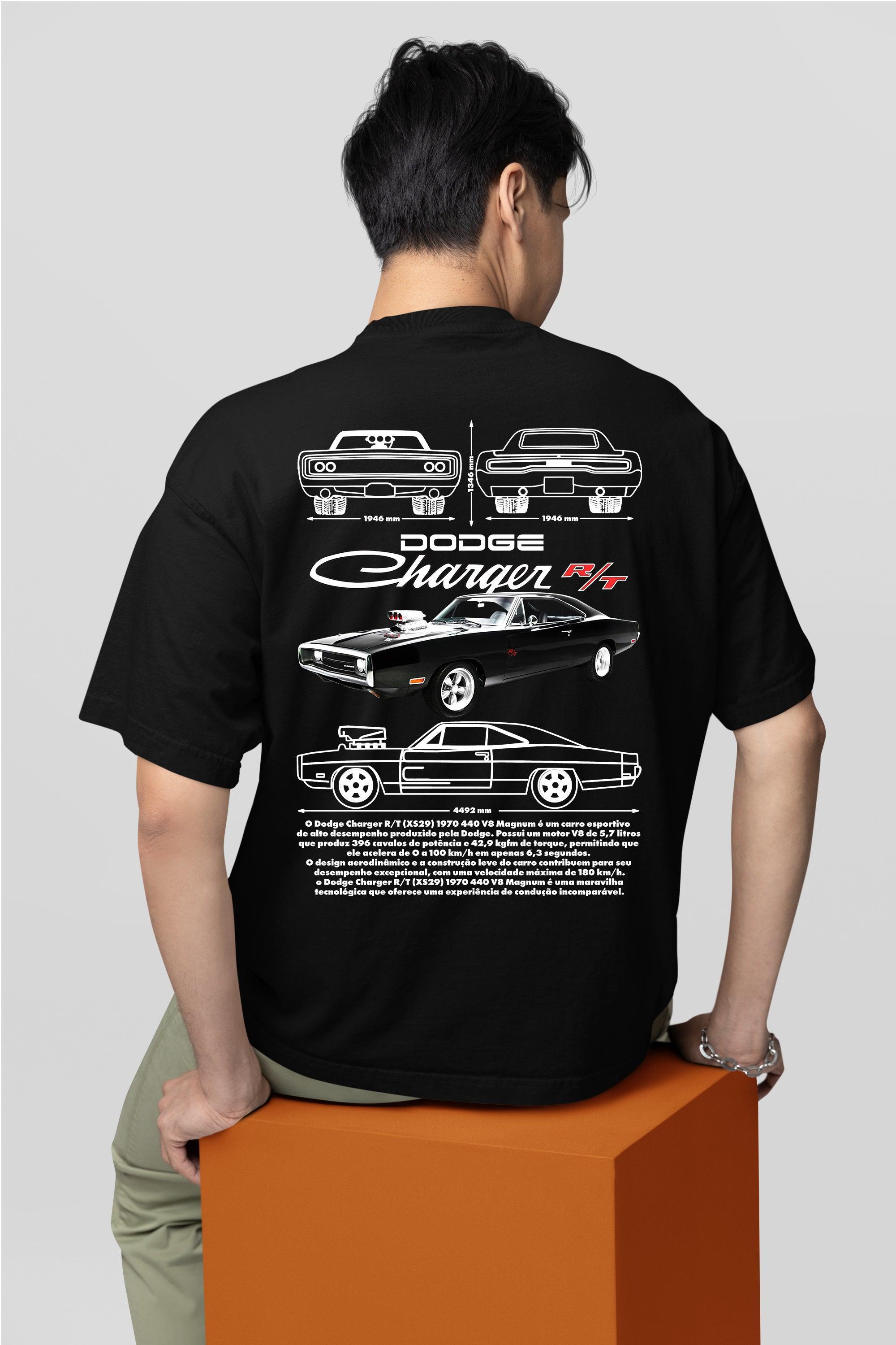 Camiseta Velozes e Furiosos Dodge Charger R/T 1970 Dom Toretto - GTS74 - Loja GTS Customs