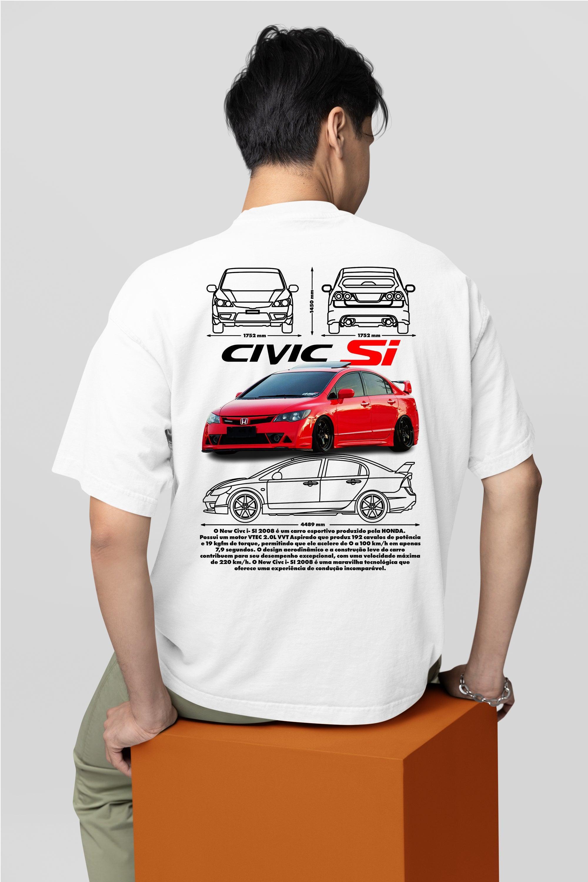 Camiseta Honda Civic SI - GTS73 - Loja GTS Customs