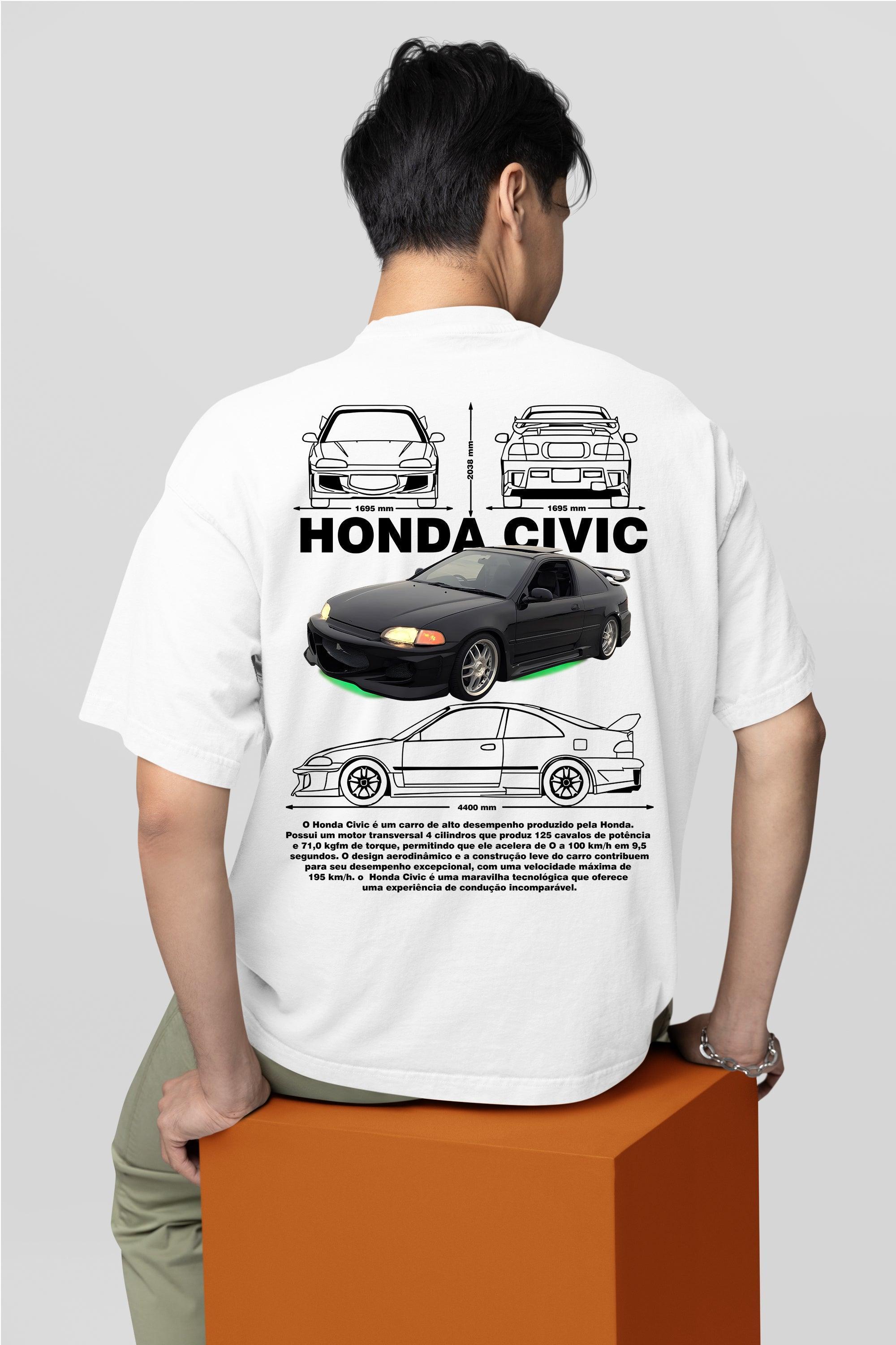 Camiseta Honda Civic - GTS72 - Loja GTS Customs