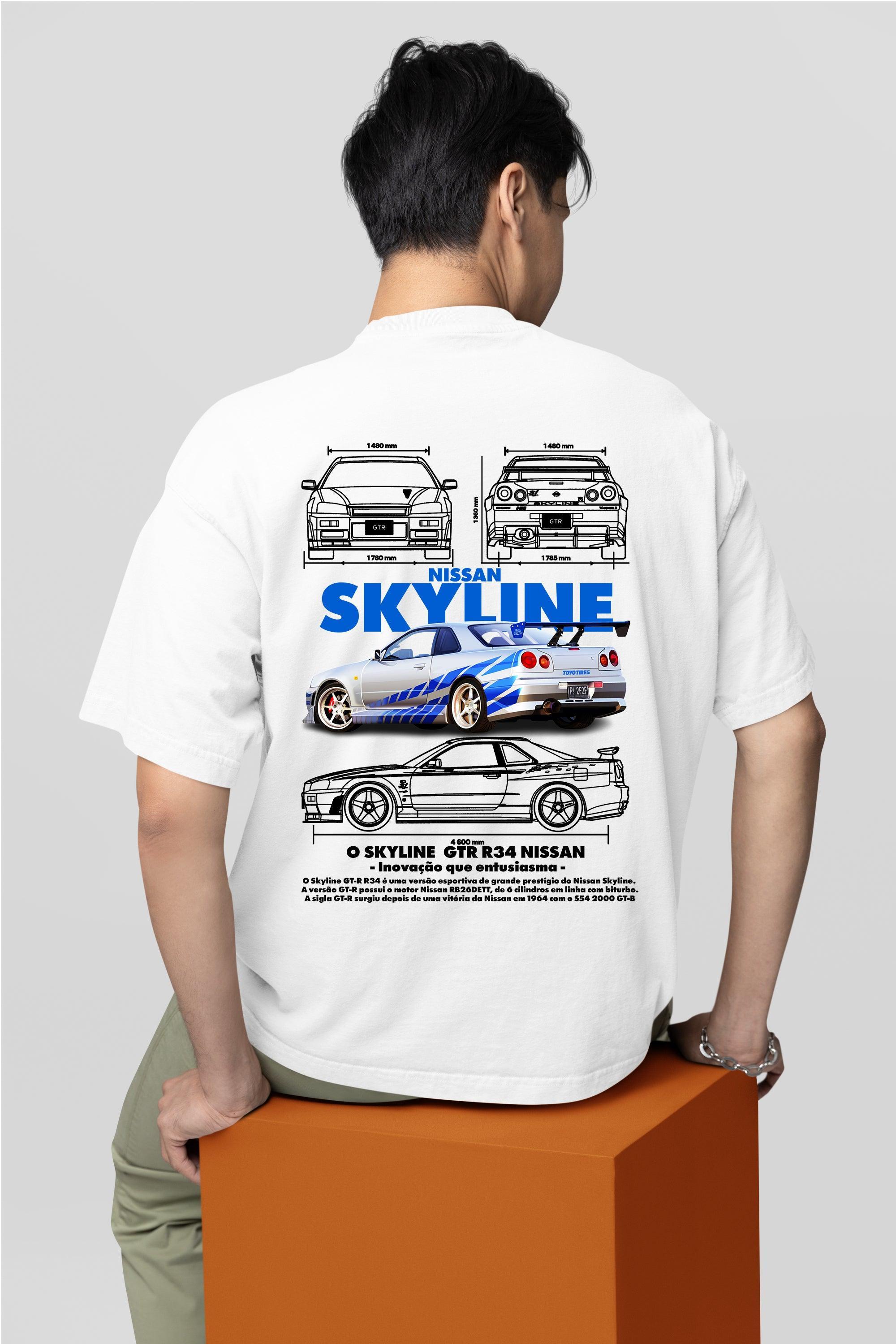 Camiseta Velozes e Furiosos Skyline GTR R34 - GTS77 - Loja GTS Customs