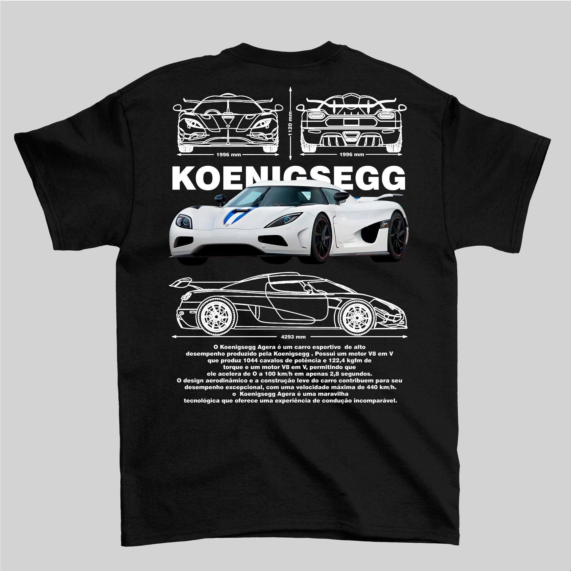Camiseta Koenigsegg Agera - GTS97 - Loja GTS Customs