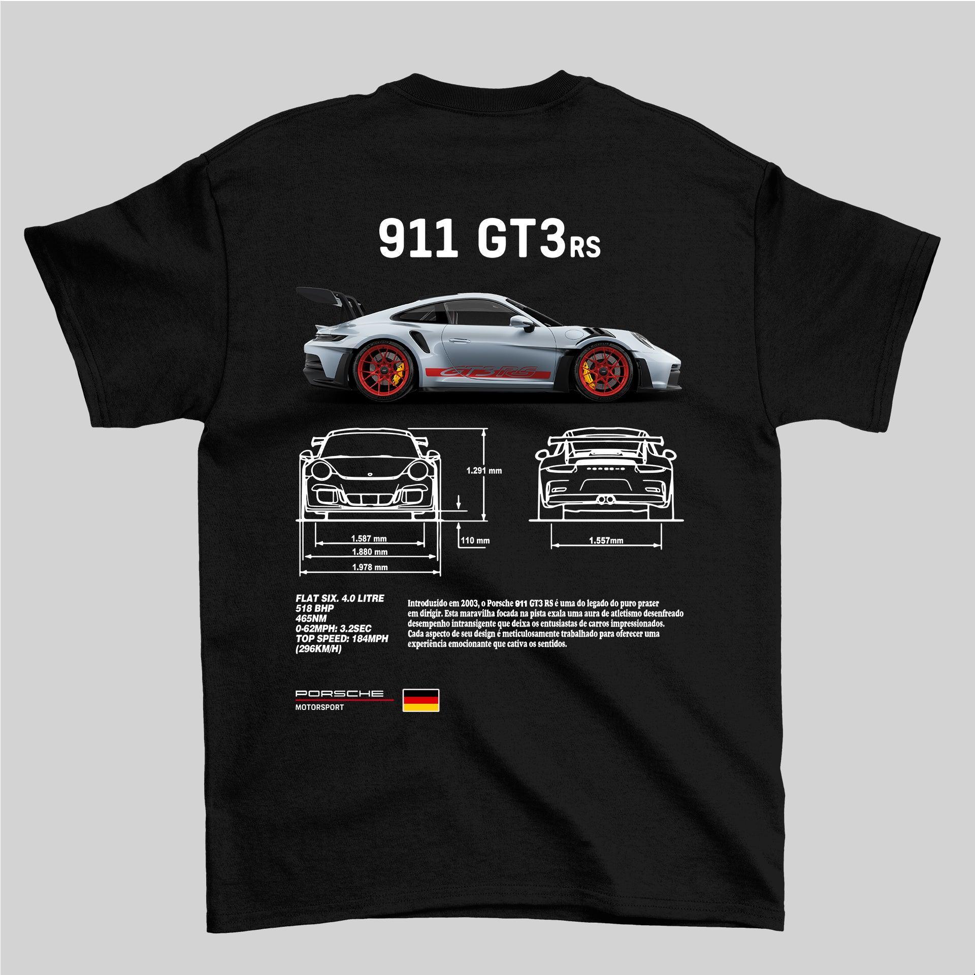 Camiseta Porsche 911 GT3 RS - GTS71 - Loja GTS Customs