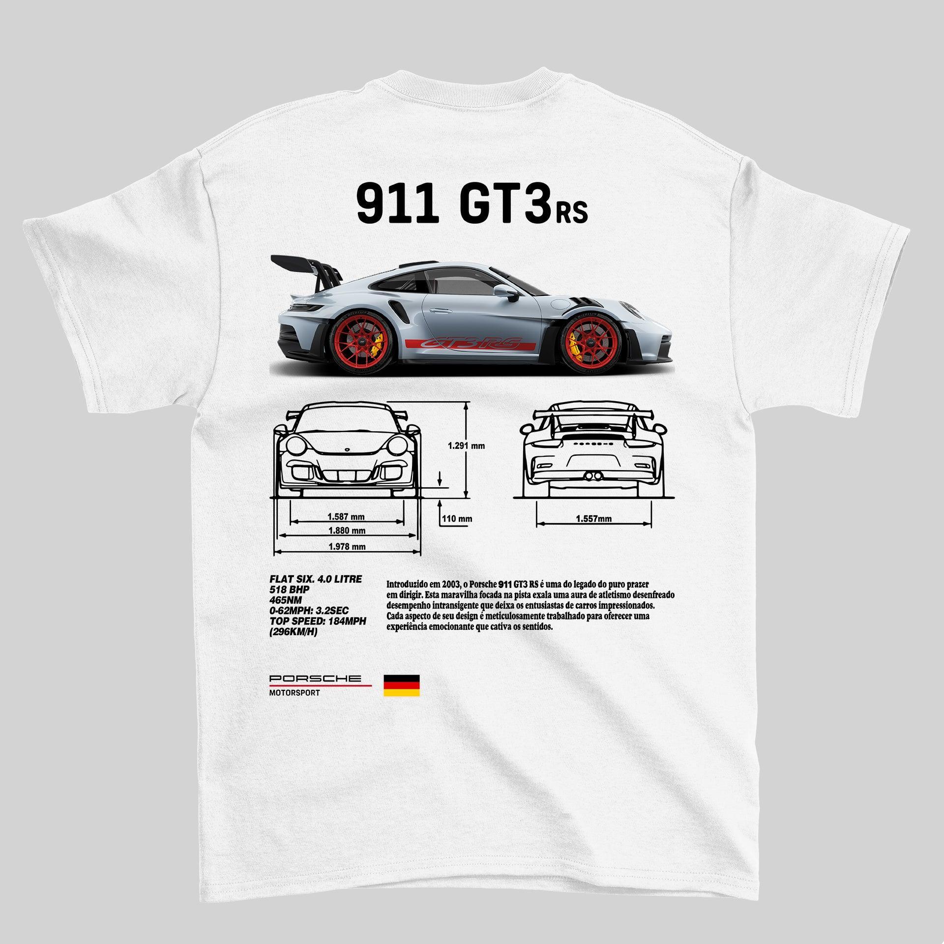 Camiseta Porsche 911 GT3 RS - GTS71 - Loja GTS Customs