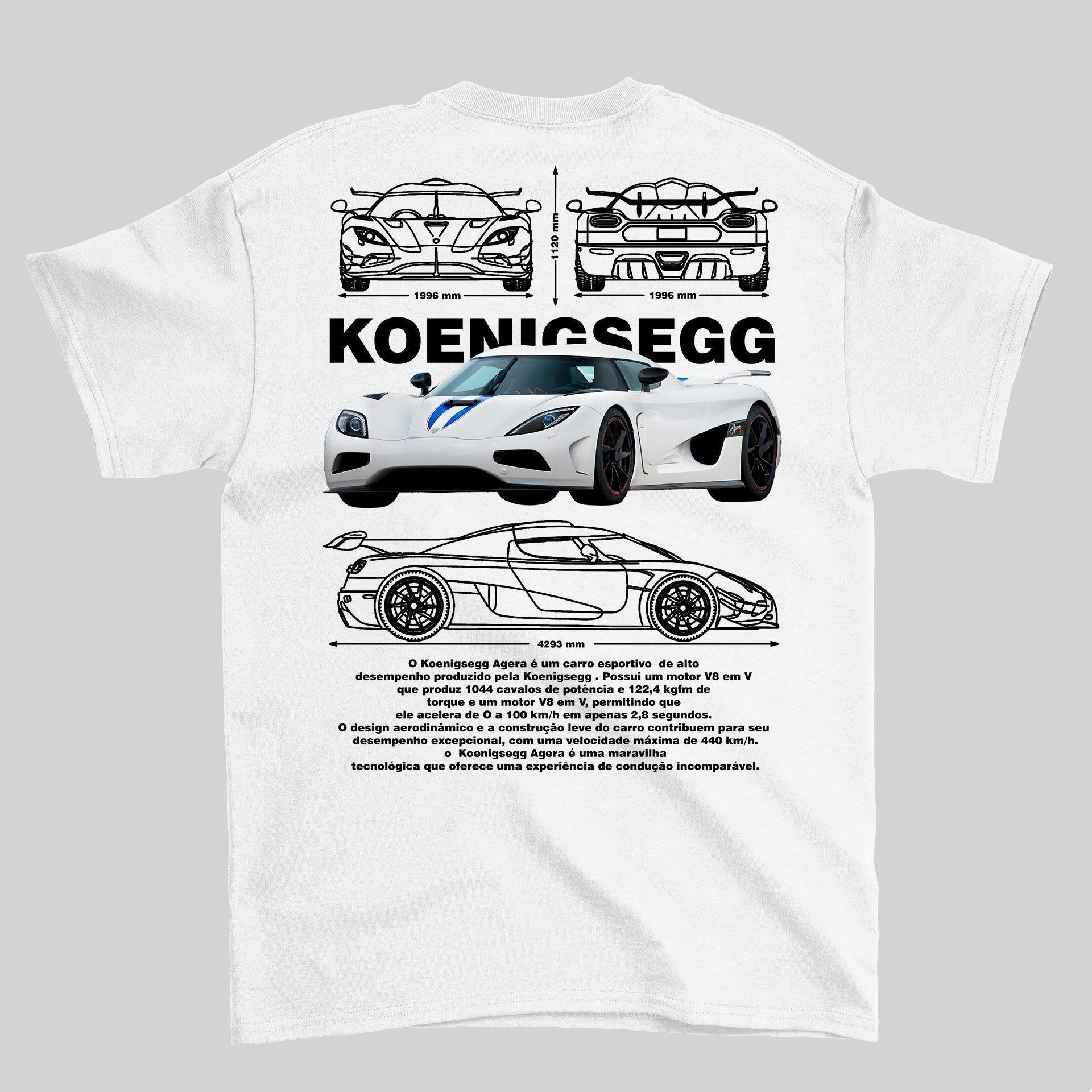 Camiseta Koenigsegg Agera - GTS97 - Loja GTS Customs