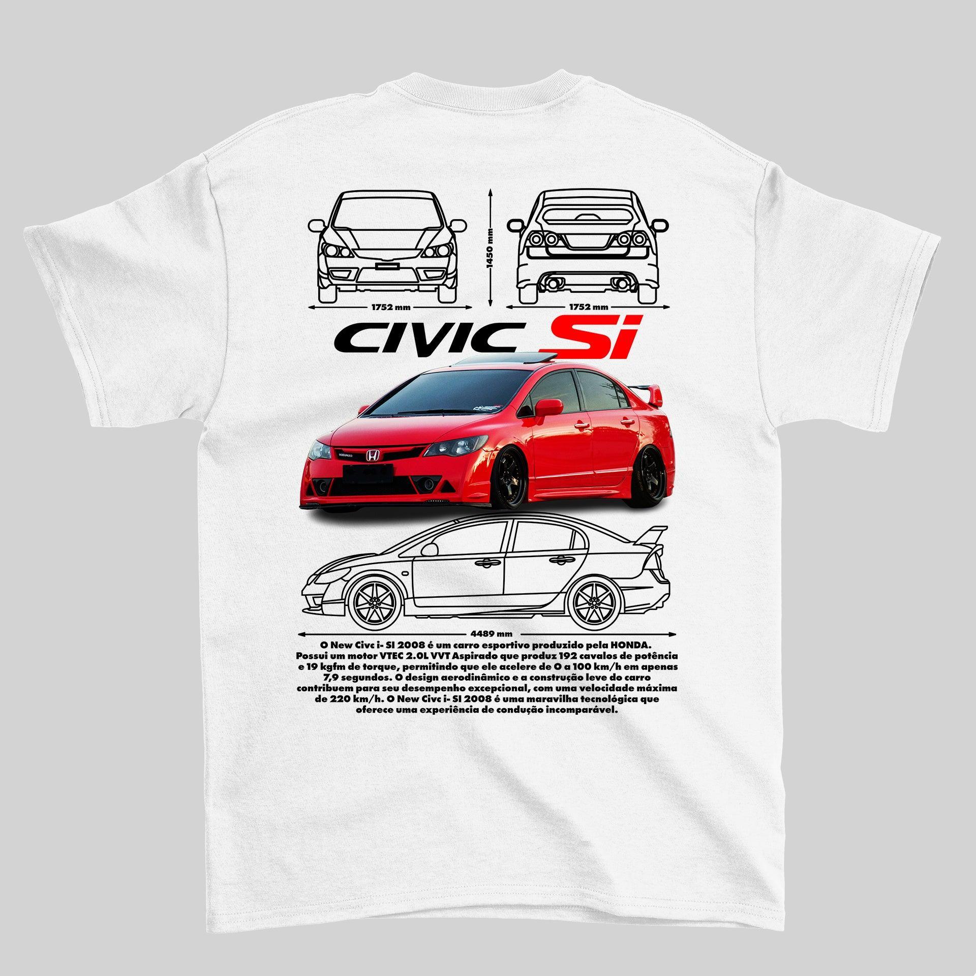 Camiseta Honda Civic SI - GTS73 - Loja GTS Customs