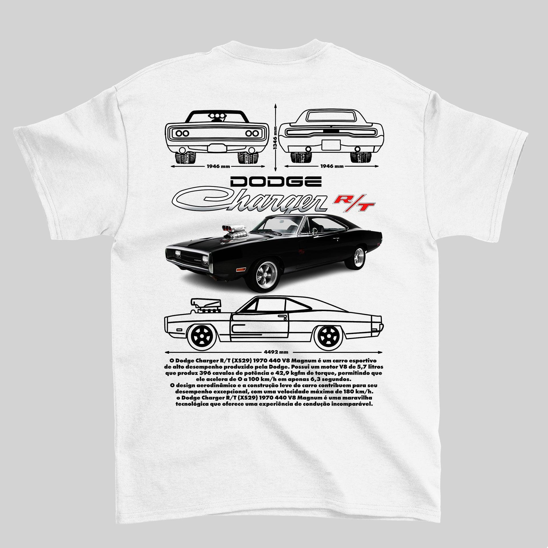 Camiseta Velozes e Furiosos Dodge Charger R/T 1970 Dom Toretto - GTS74 - Loja GTS Customs