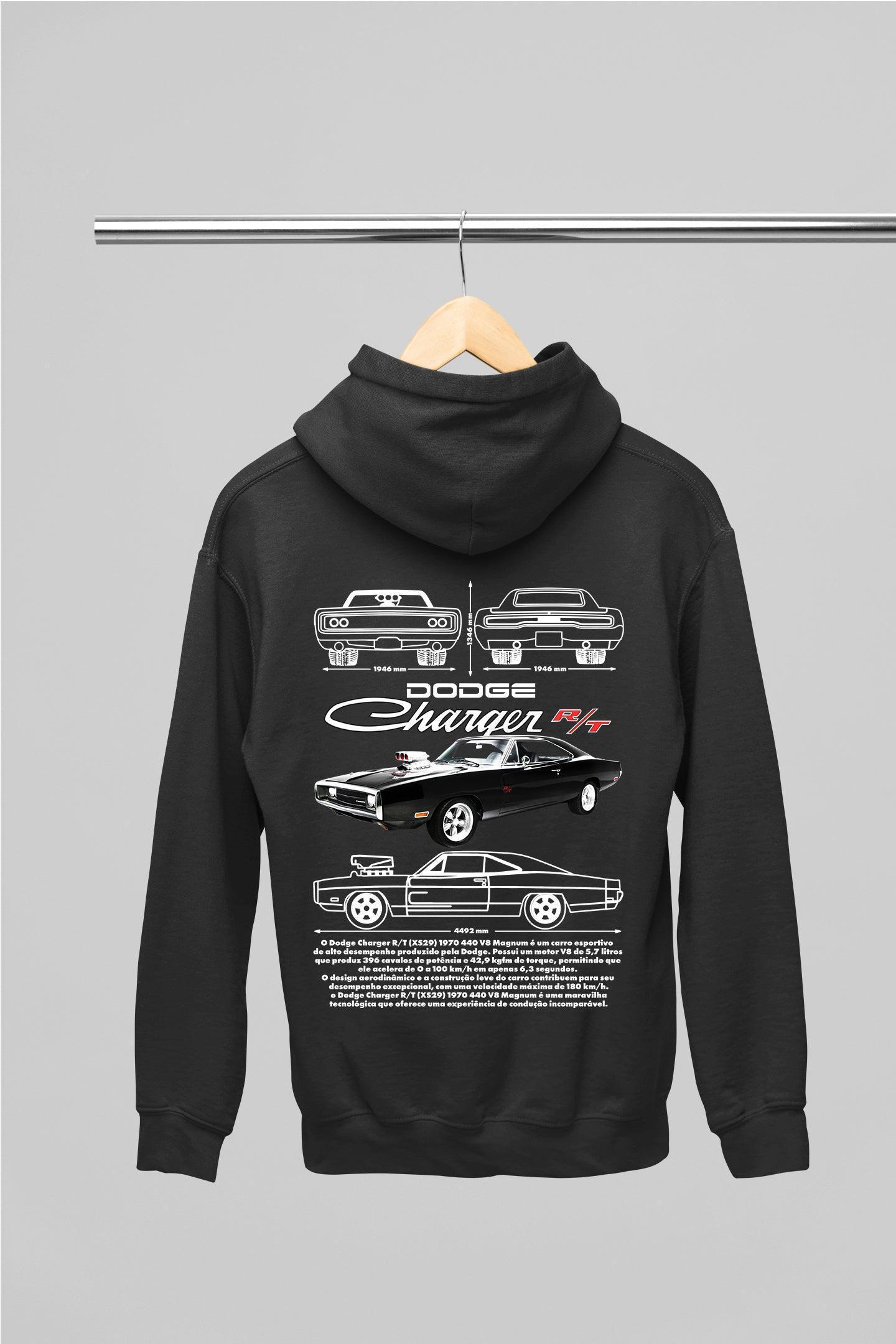 Moletom com Capuz Dodge Charger R/T Toretto - GTSC10 - Loja GTS Customs