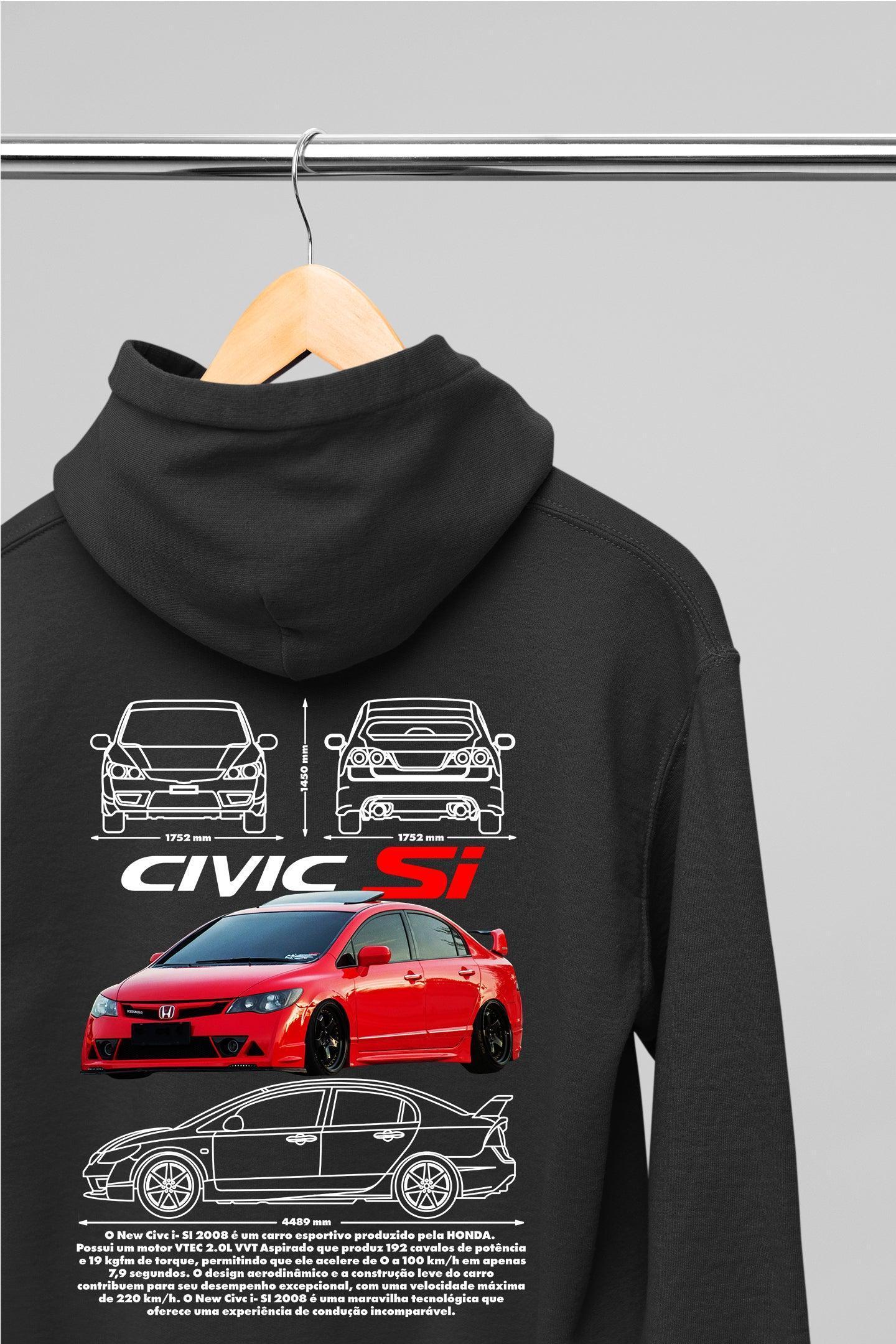 Moletom com Capuz Honda Civic - GTSC9 - Loja GTS Customs
