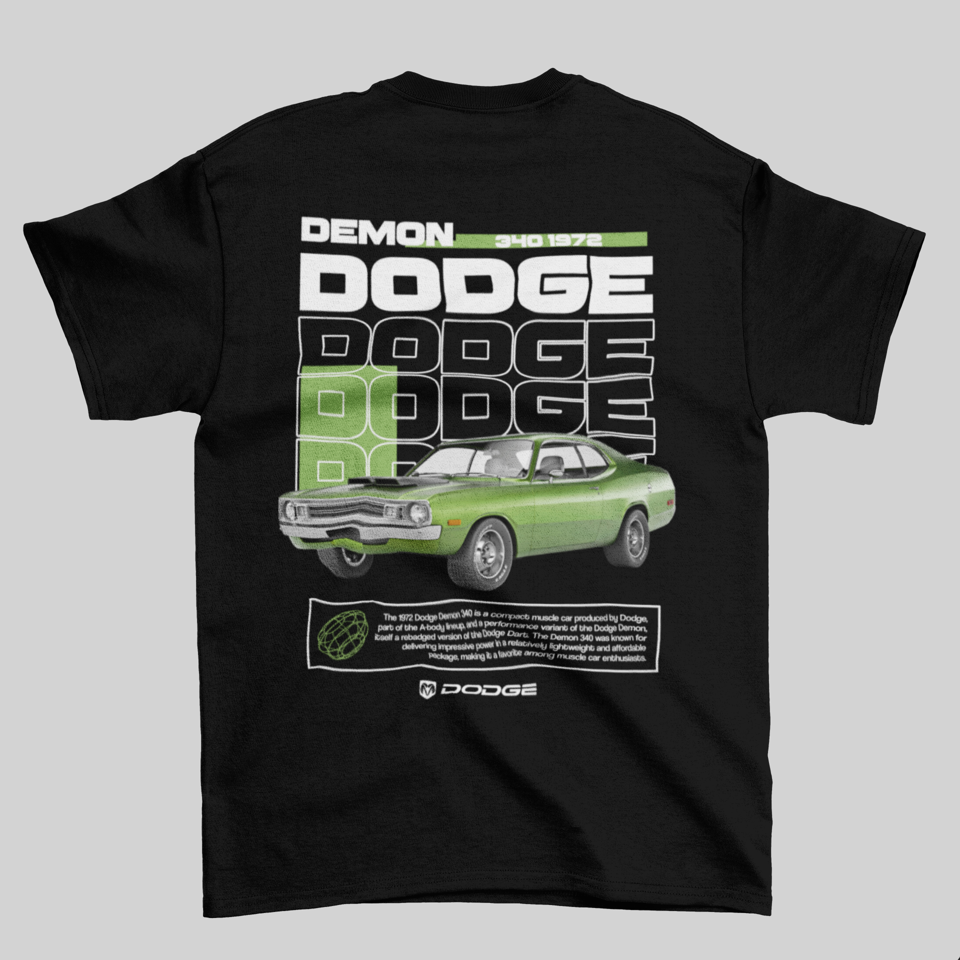 Camiseta Dodge Demon 340 - GTS145 – Loja GTS Customs