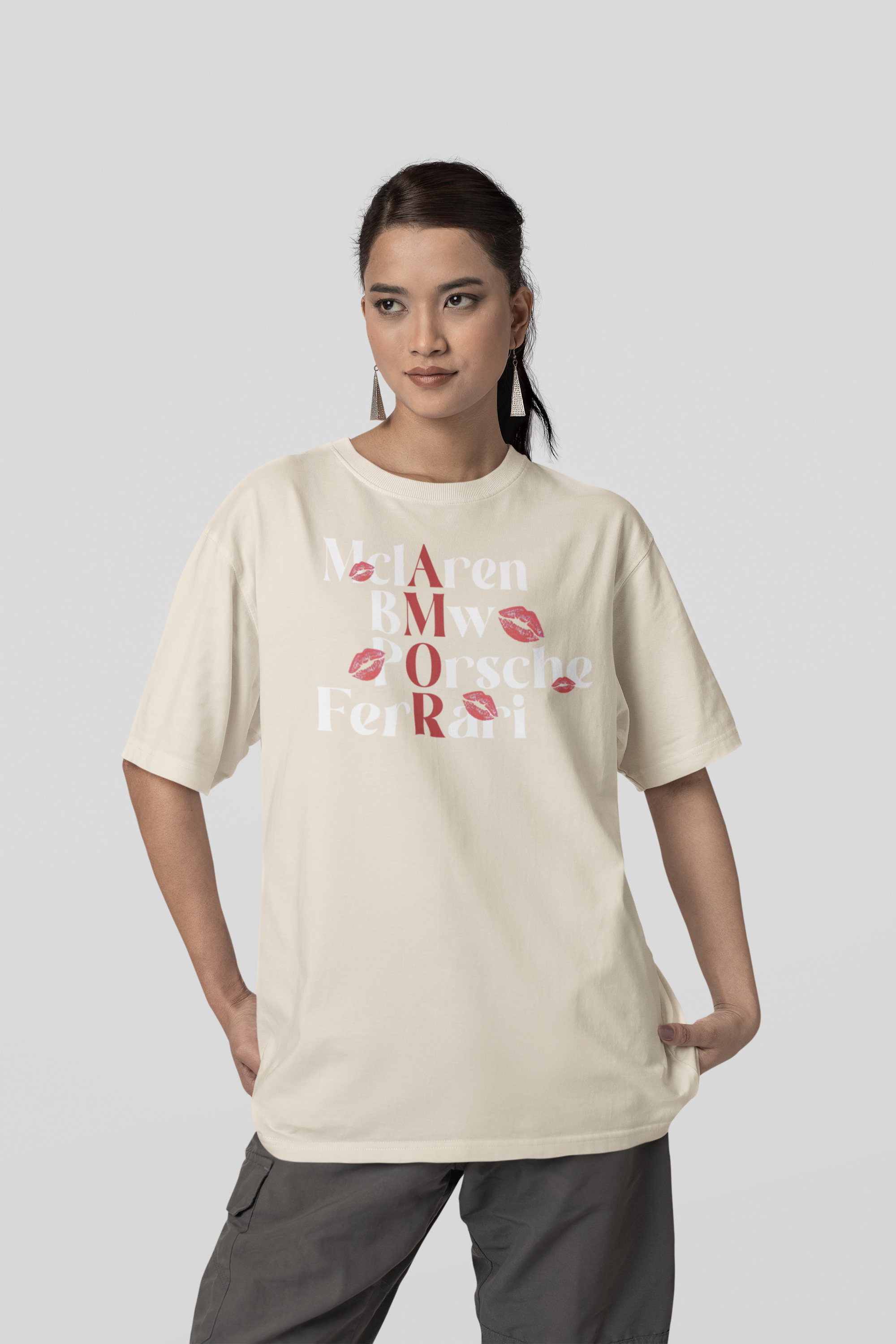 Camiseta Oversized Amor Girlhead - GTSO48