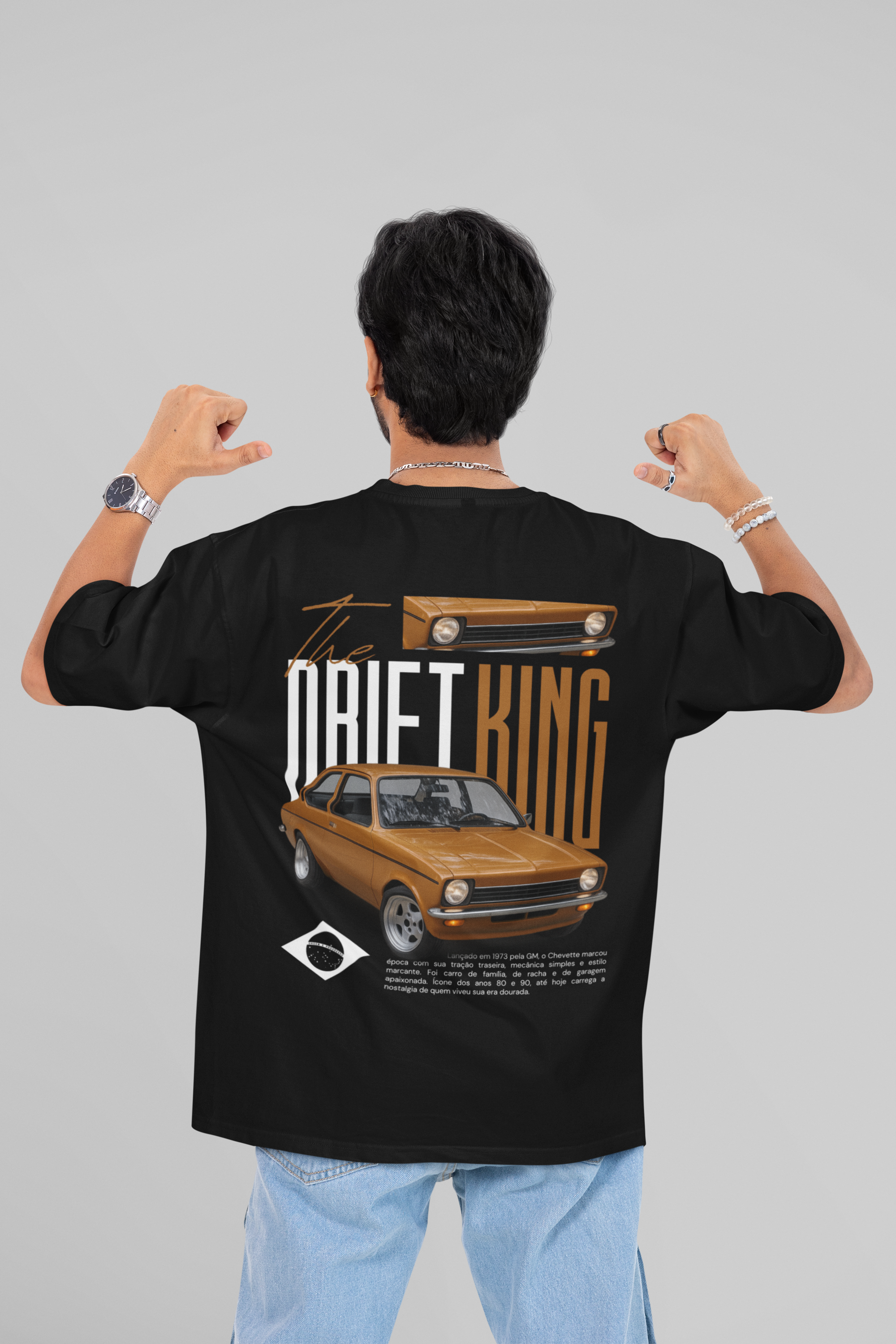 Camiseta Oversized Drift King - GTSO43 - Loja GTS Customs