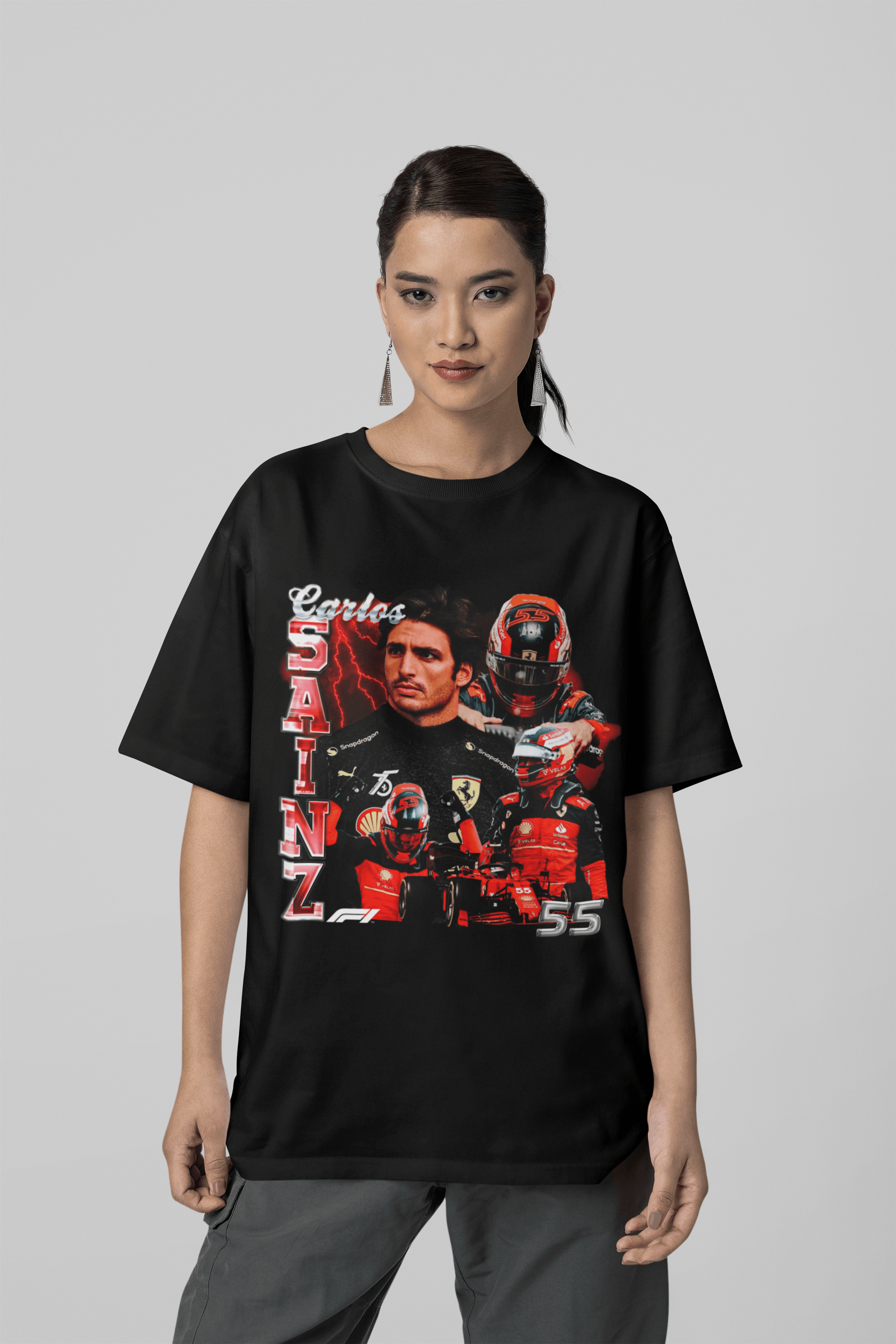 Camiseta Oversized Formula 1 - Carlos Sainz Jr - Loja GTS Customs
