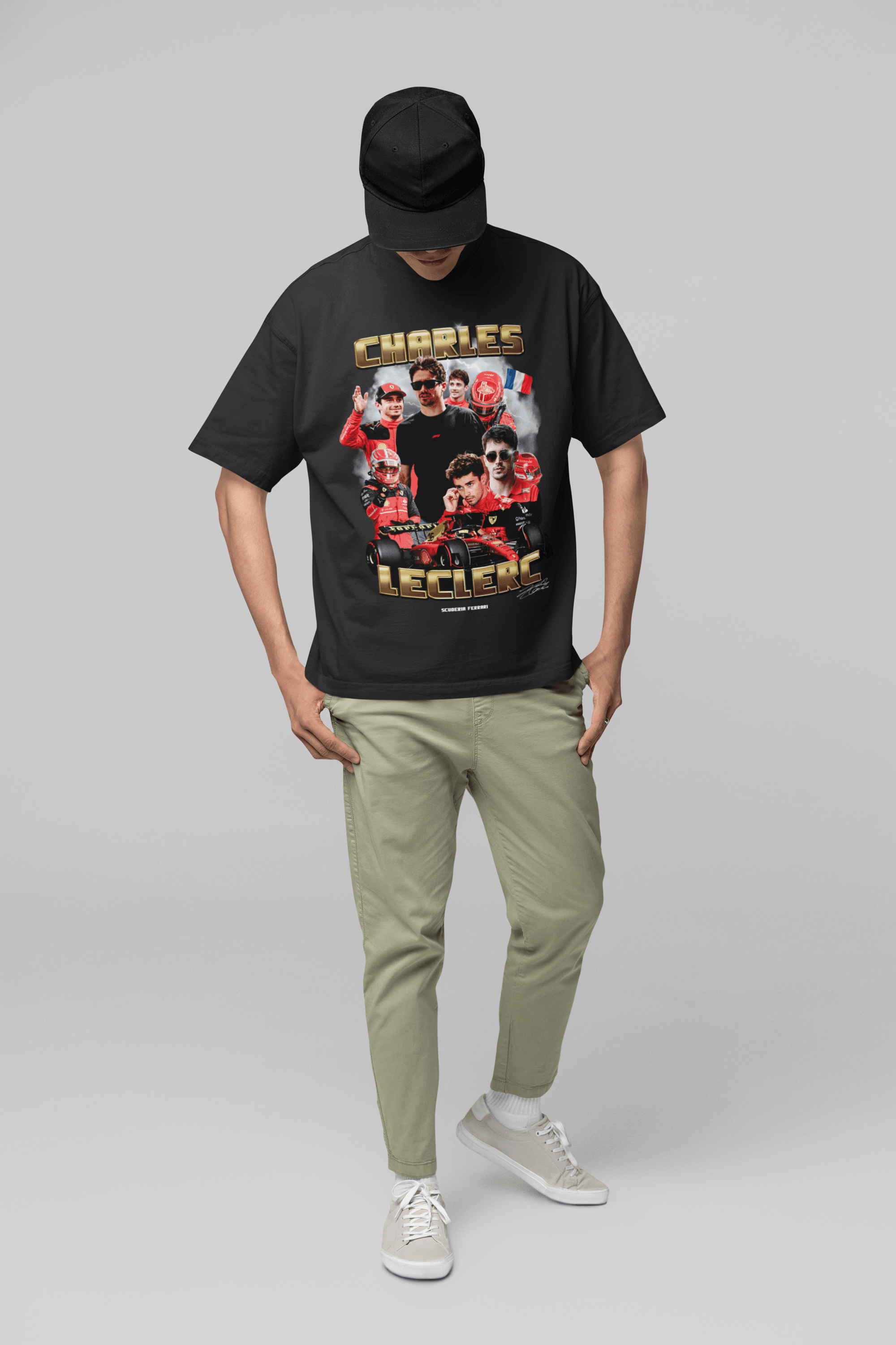 Camiseta Oversized Formula 1 - Charles Leclerc - Loja GTS Customs