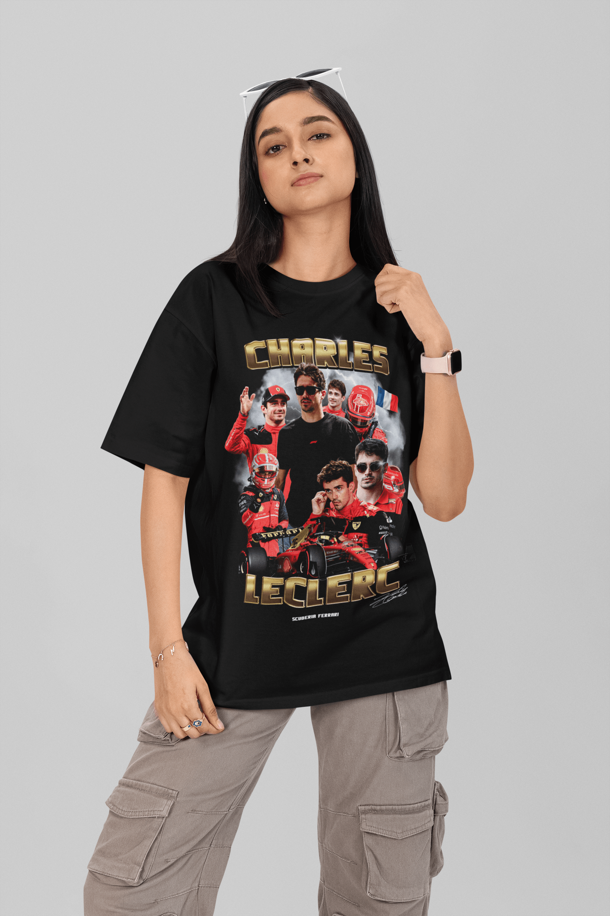 Camiseta Oversized Formula 1 - Charles Leclerc - Loja GTS Customs