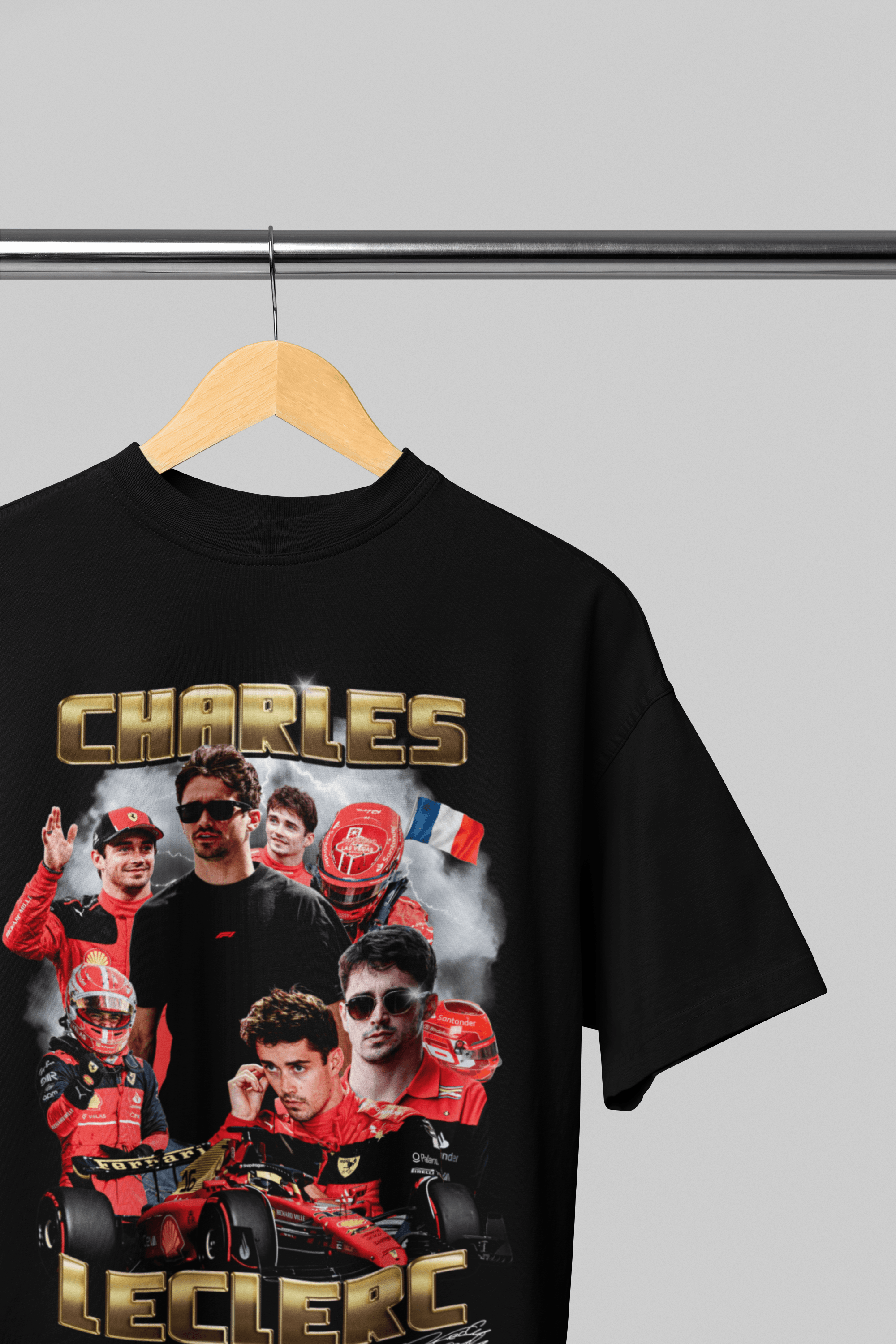 Camiseta Oversized Formula 1 - Charles Leclerc - Loja GTS Customs